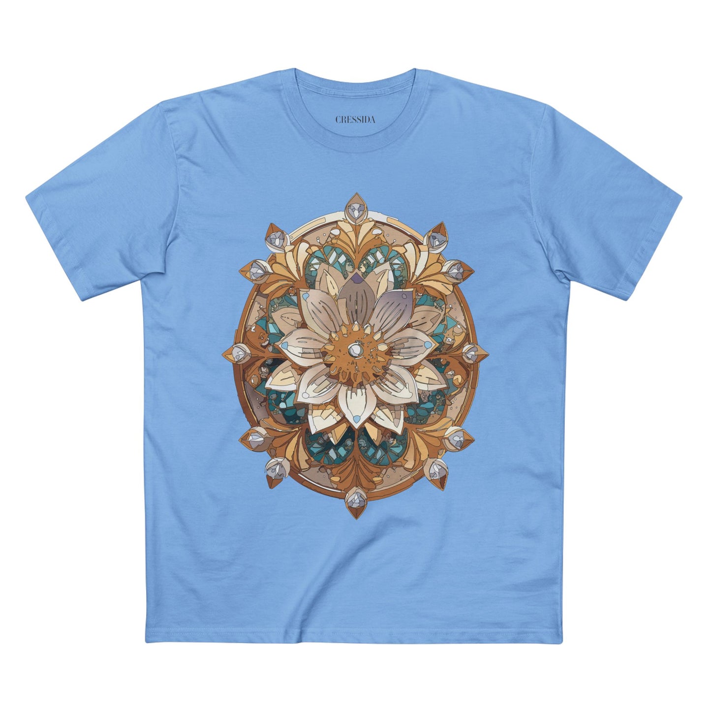 Floral Shirt, Shirt with Flower, Tee Shirt with Antique Flower