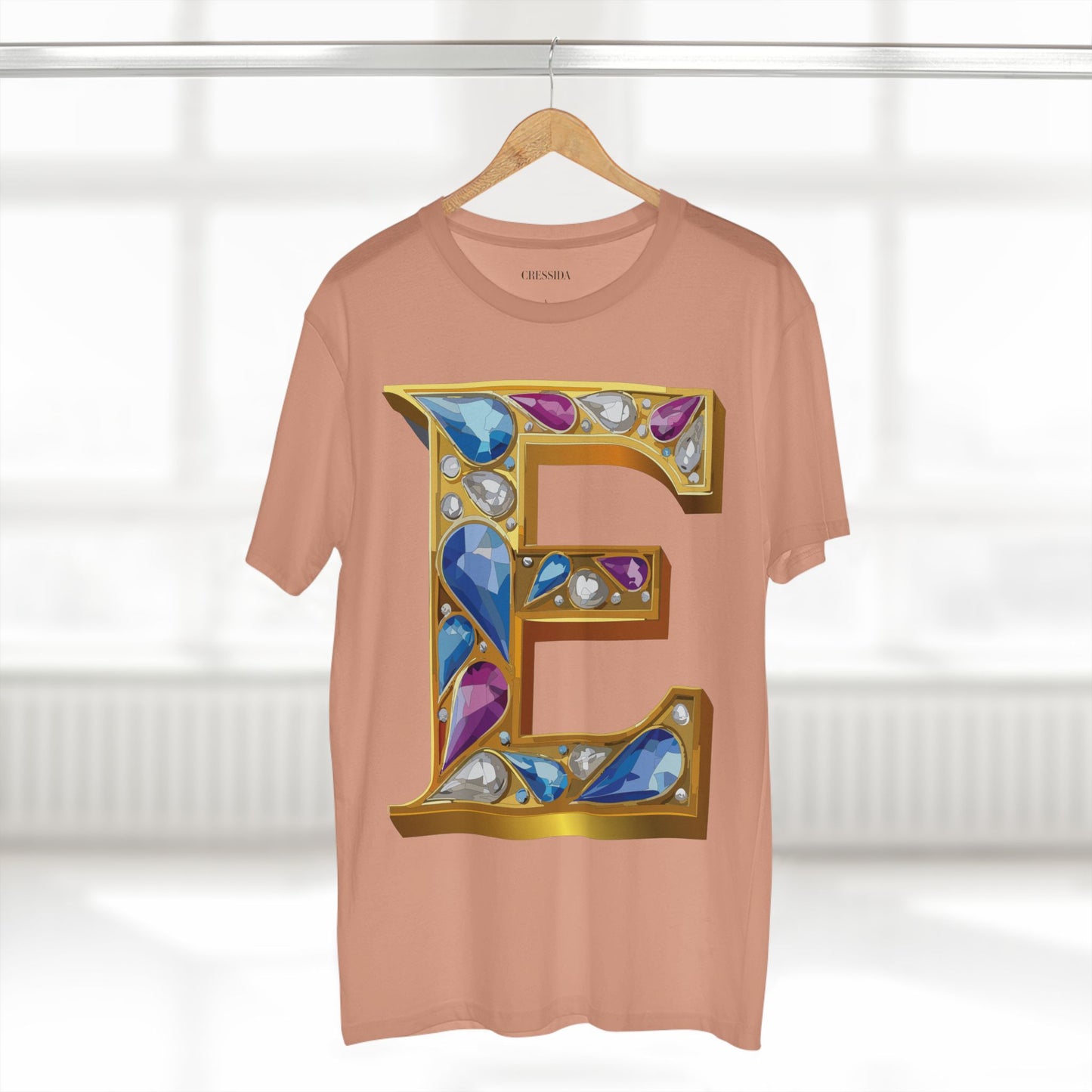 Letter Shirt, Shirt with Letters, Tee Shirt with Gold Letters