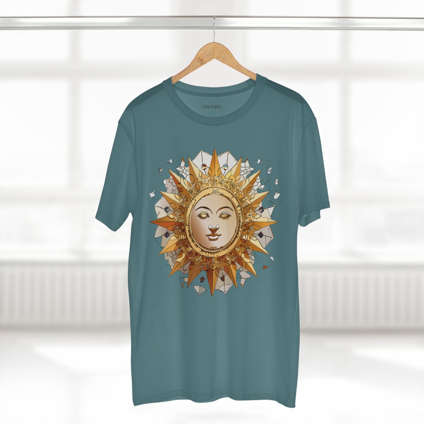 Sun Shirt, Shirt with Sun, Tee Shirt with Gold Sun