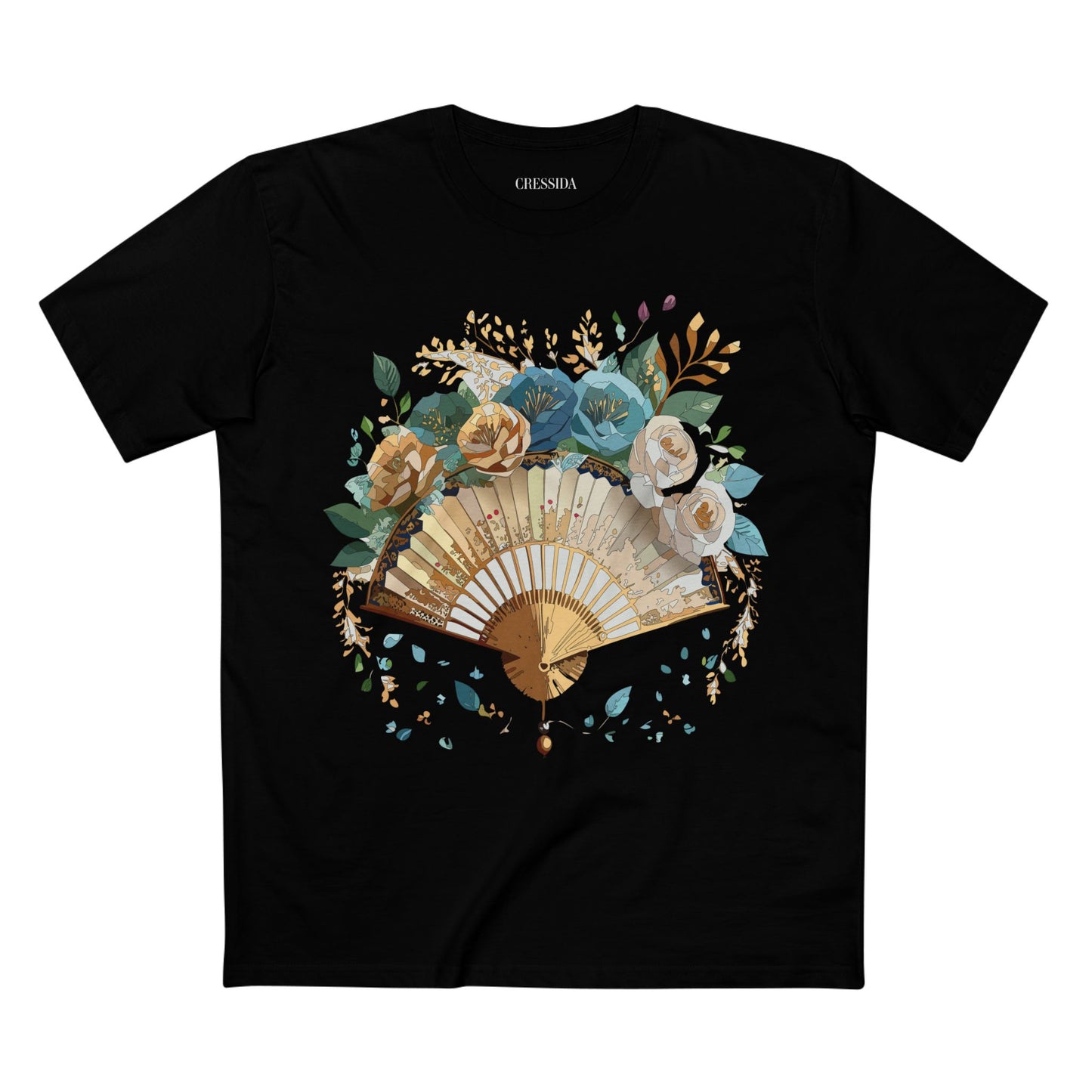 Fan shirt, Shirt with Fan, Tee Shirt with Antique Fan