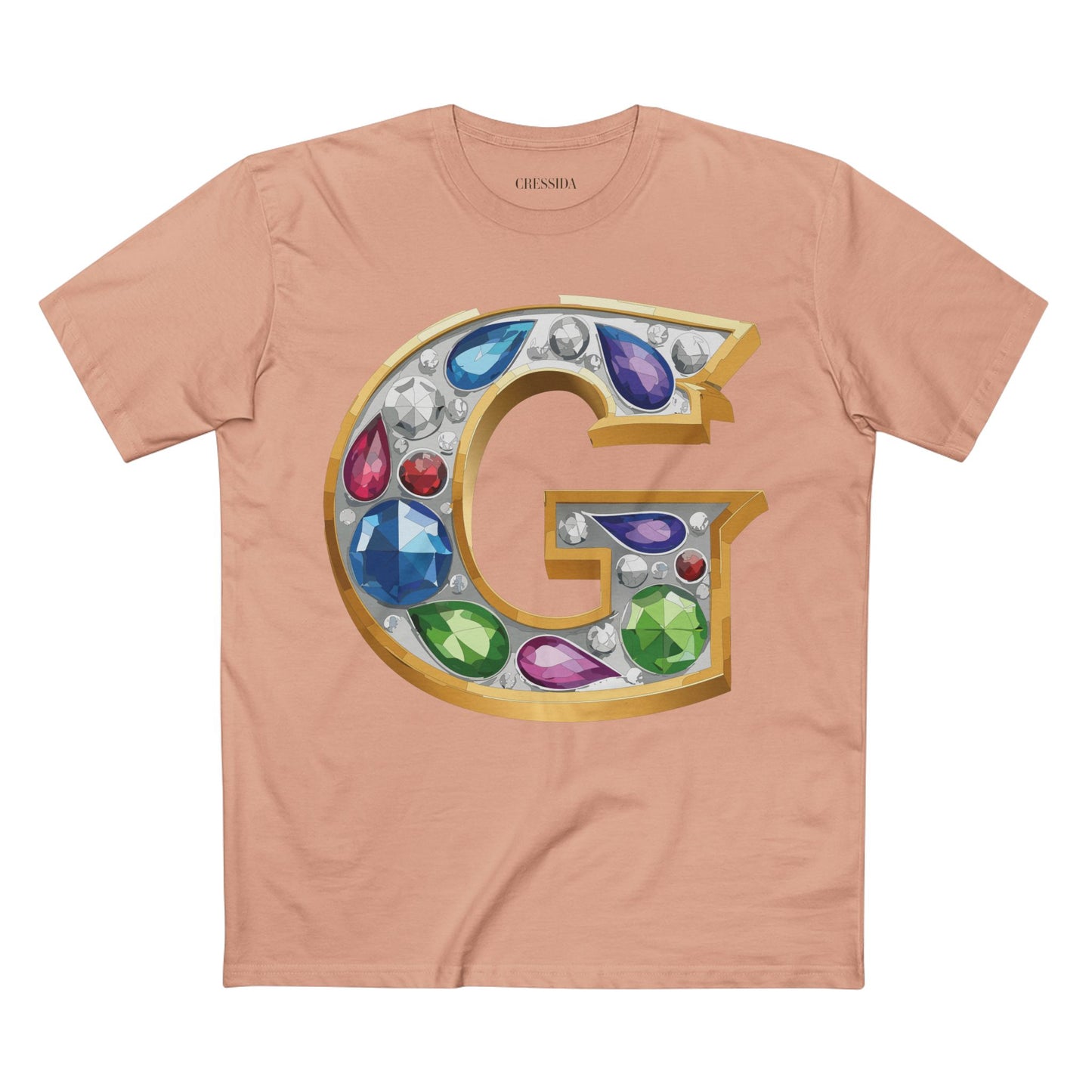 Letter Shirt, Shirt with Letters, Tee Shirt with Gold Letters