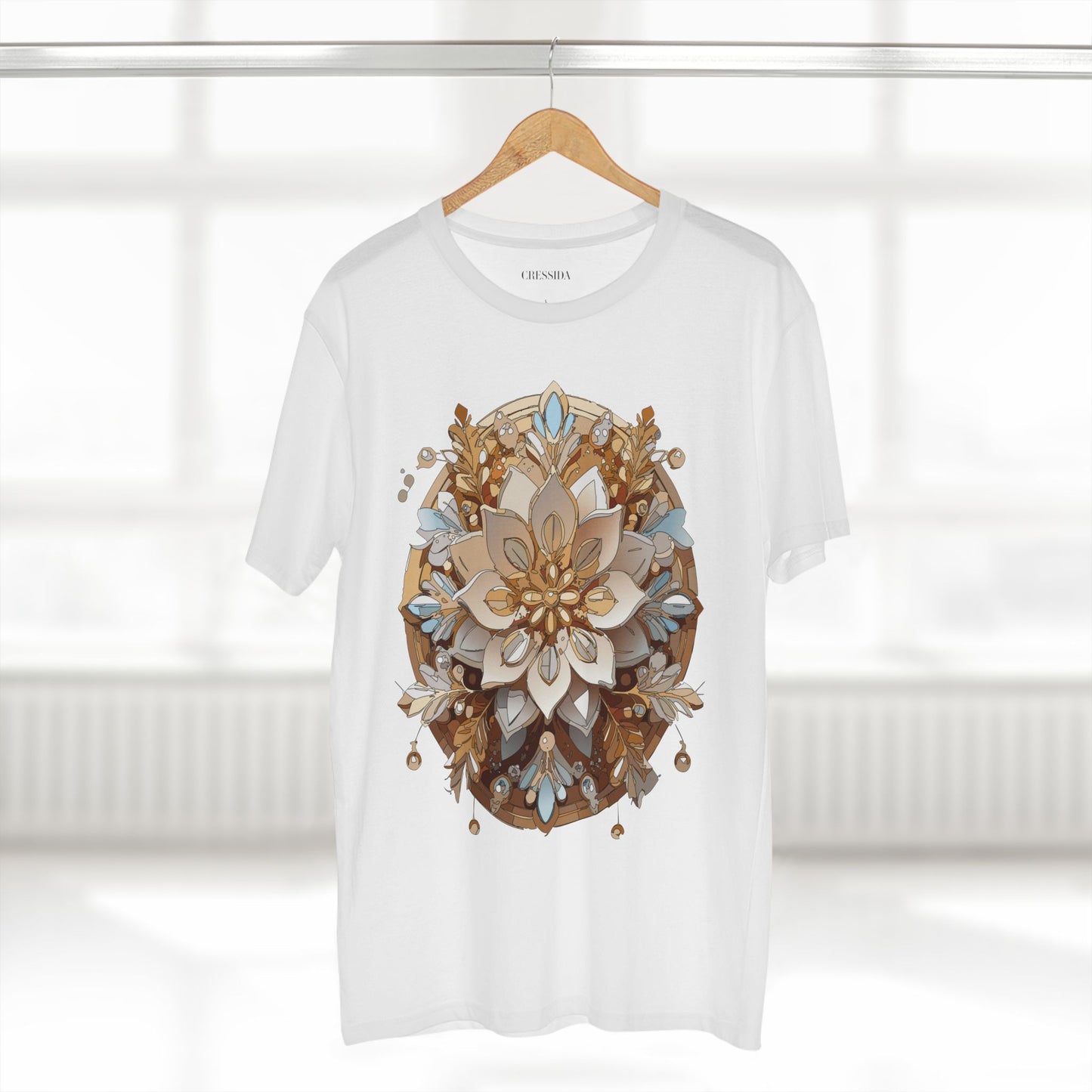 Floral Shirt, Shirt with Flower, Tee Shirt with Antique Flower
