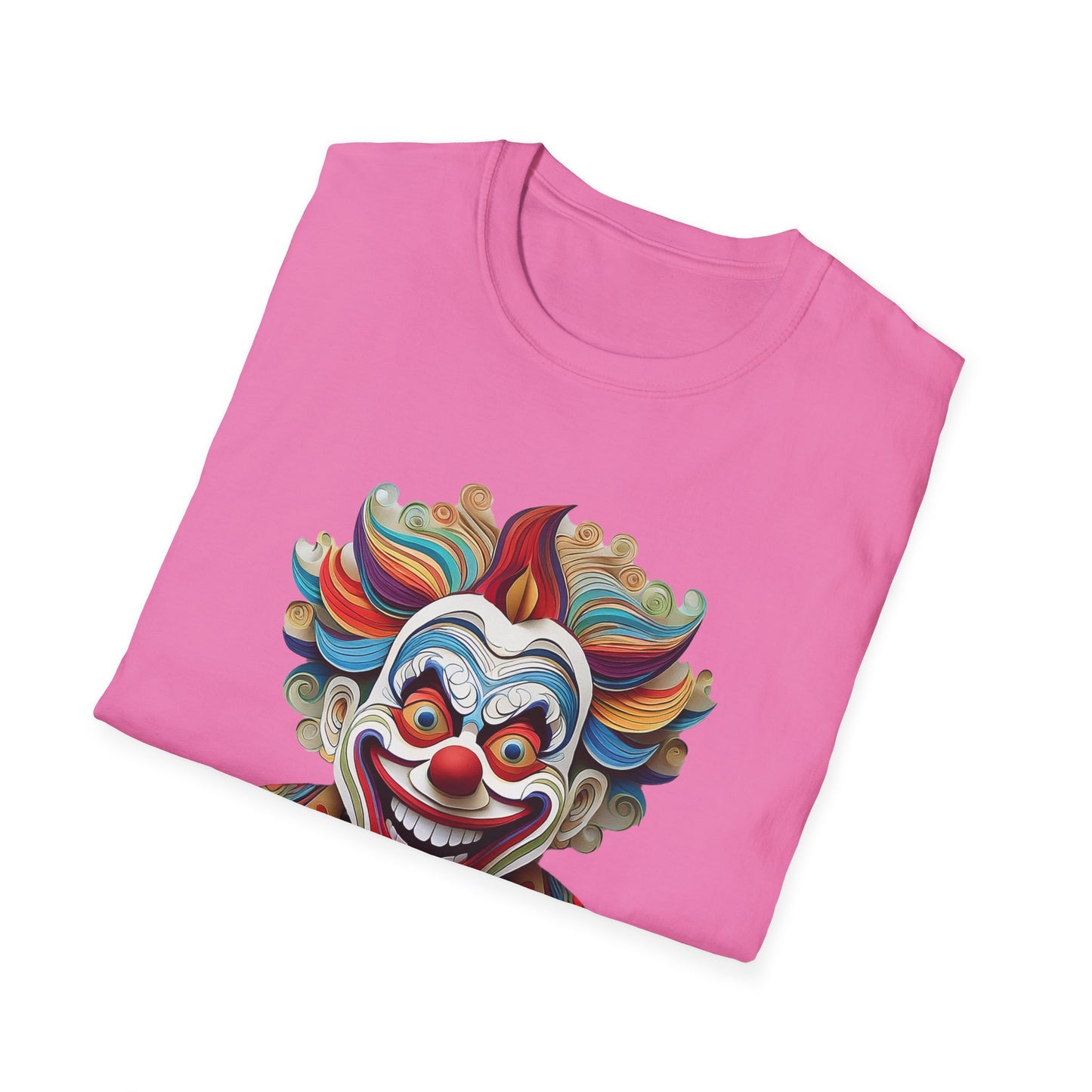 Clown Shirt, T Shirt with Clown, Funny Man Shirt, Tee Shirt with Funny Man, Circus Shirt, Shirt with Circus, Scary Man Shirt, Shirt with Scary Man