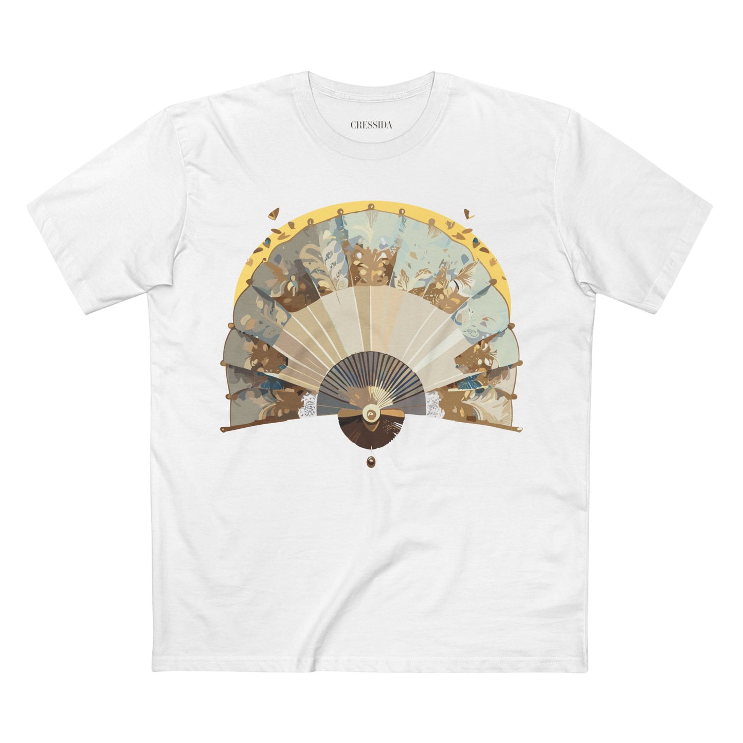 Fan shirt, Shirt with Fan, Tee Shirt with Antique Fan