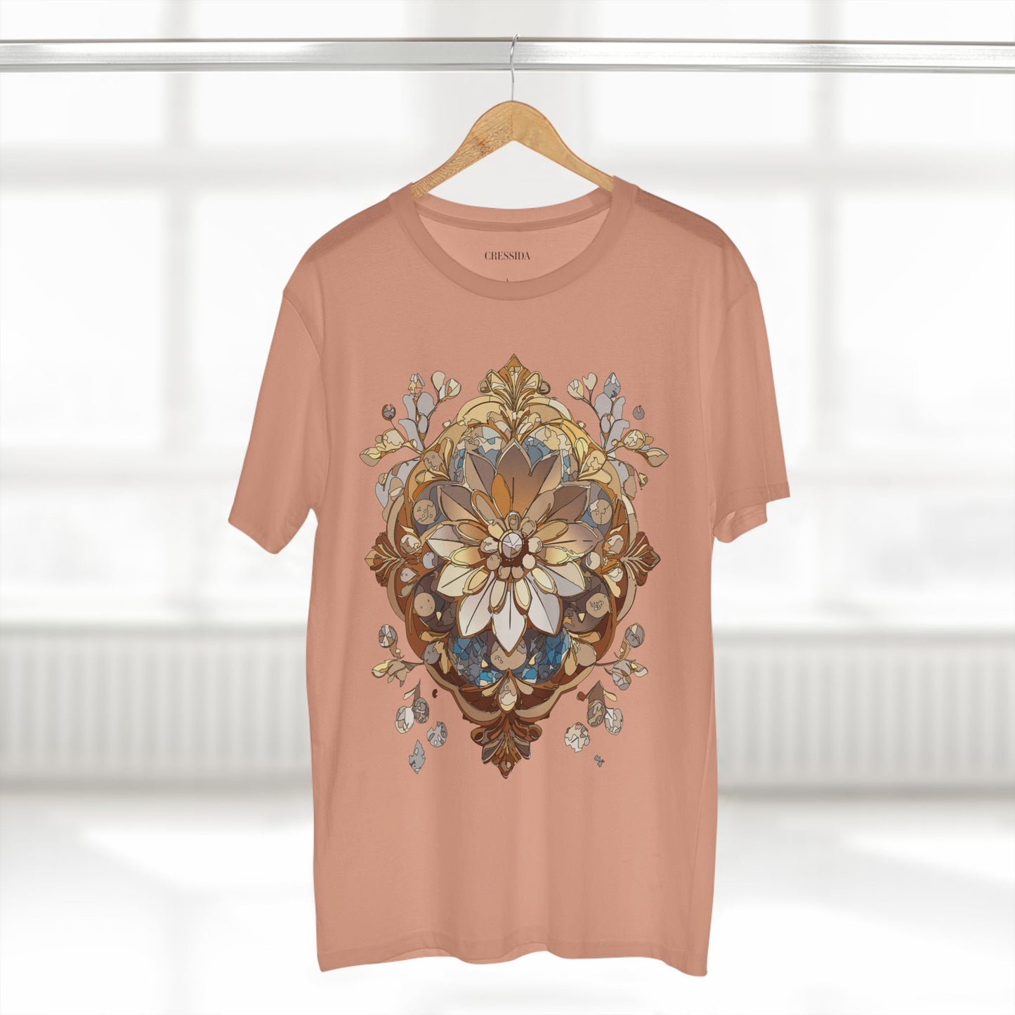 Floral Shirt, Shirt with Flower, Tee Shirt with Antique Flower