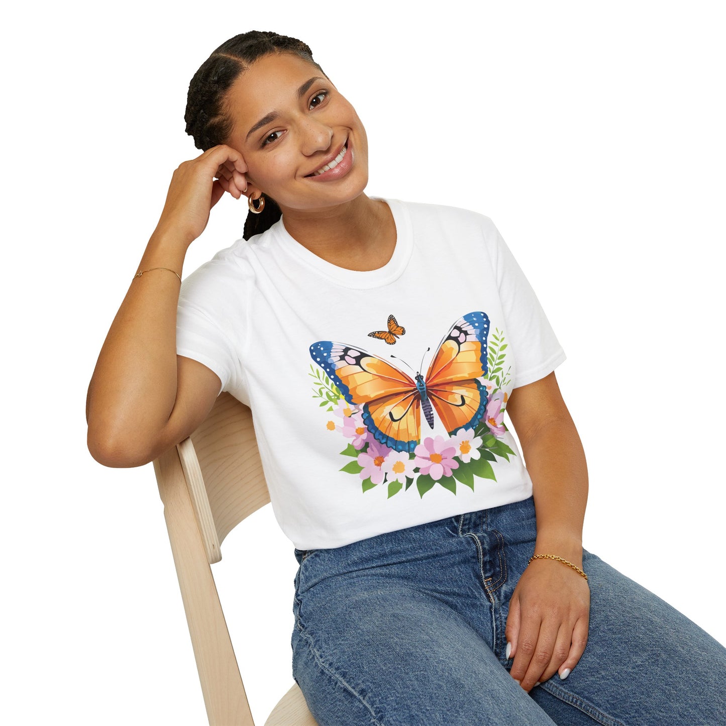 Butterfly Shirt, T Shirt with Butterfly, Monarch Shirt
