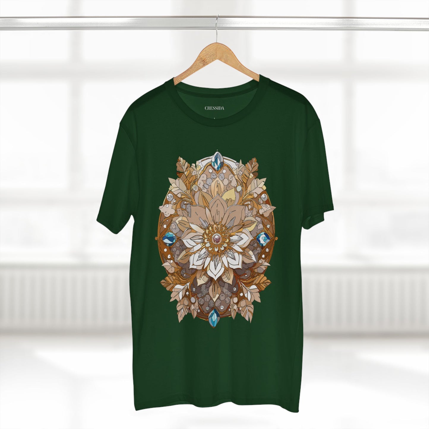 Floral Shirt, Shirt with Flower, Tee Shirt with Antique Flower