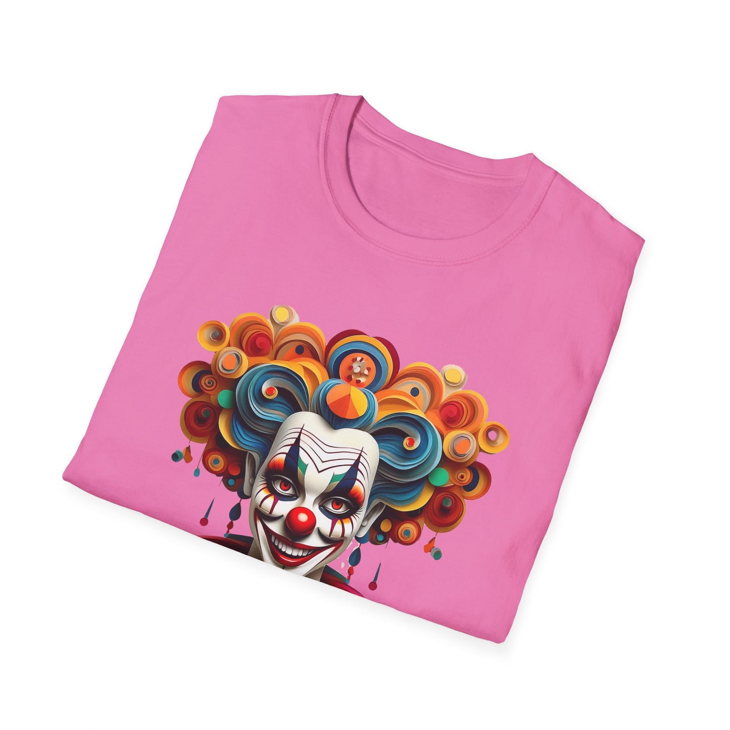 Clown Shirt, T Shirt with Clown, Funny Man Shirt, Tee Shirt with Funny Man, Circus Shirt, Shirt with Circus, Scary Man Shirt, Shirt with Scary Man