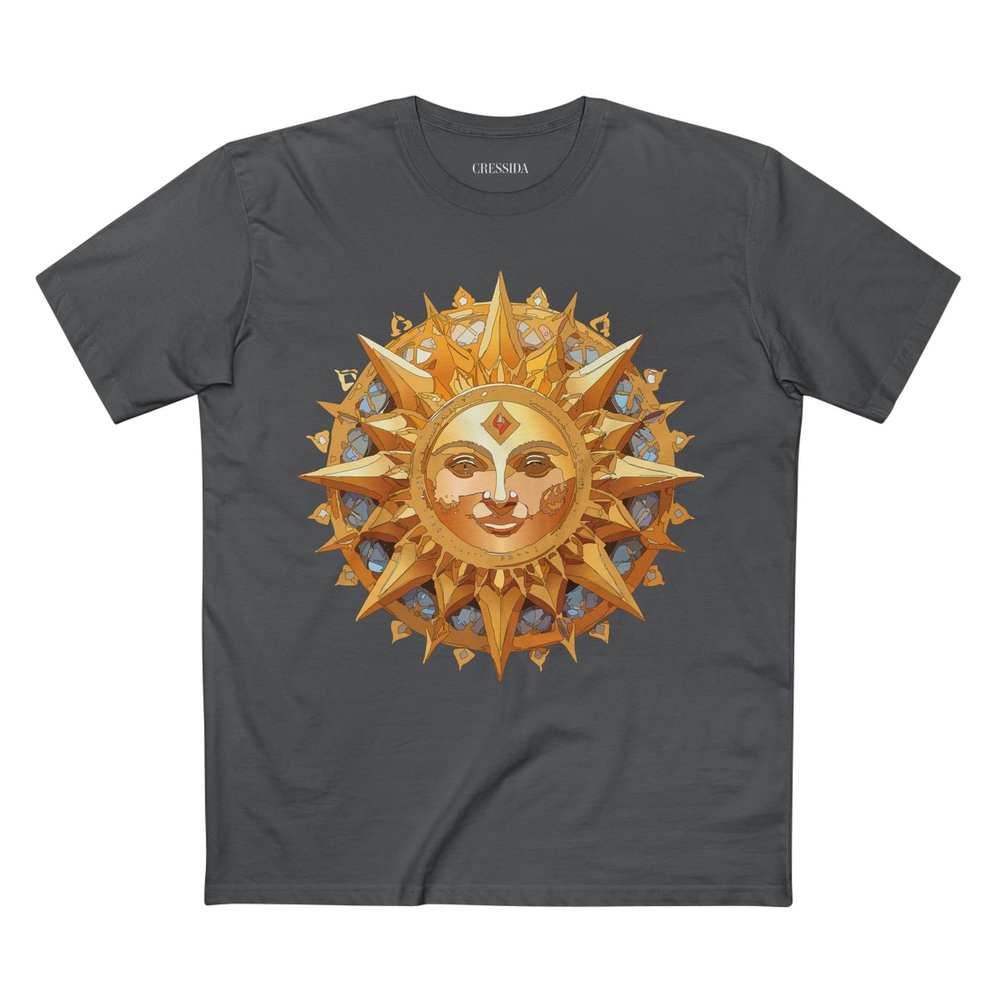 Sun Shirt, Shirt with Sun, Tee Shirt with Gold Sun