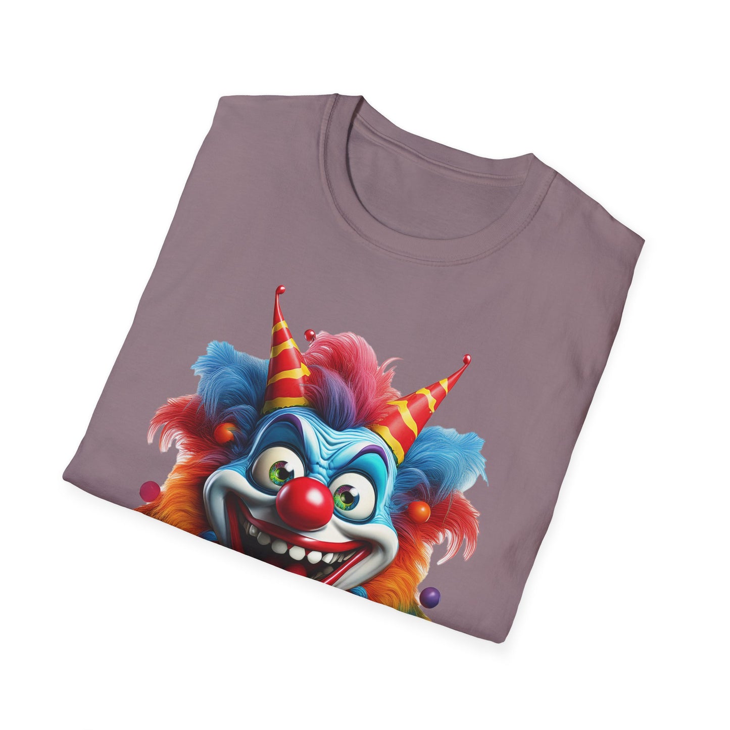 Clown Shirt, T Shirt with Clown, Funny Man Shirt, Tee Shirt with Funny Man, Circus Shirt, Shirt with Circus, Scary Man Shirt, Shirt with Scary Man