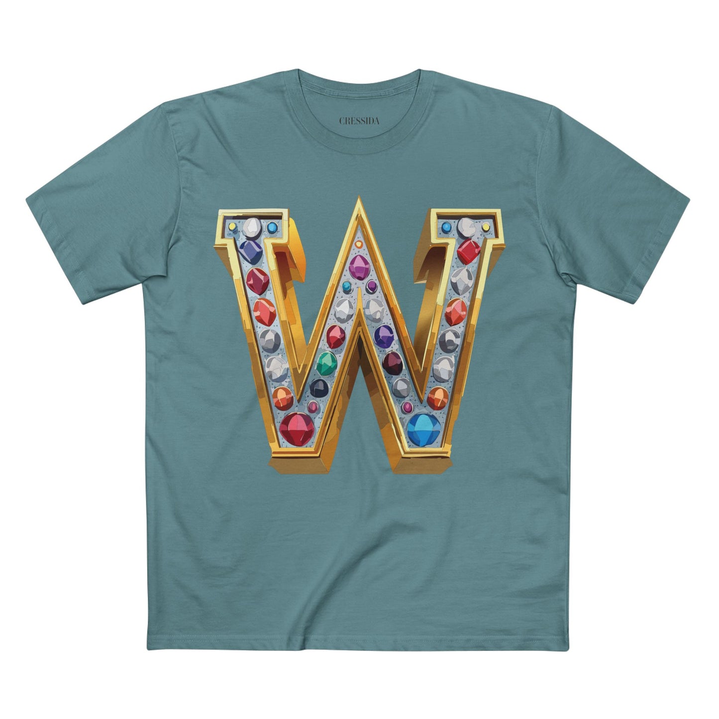 Letter Shirt, Shirt with Letters, Tee Shirt with Gold Letters