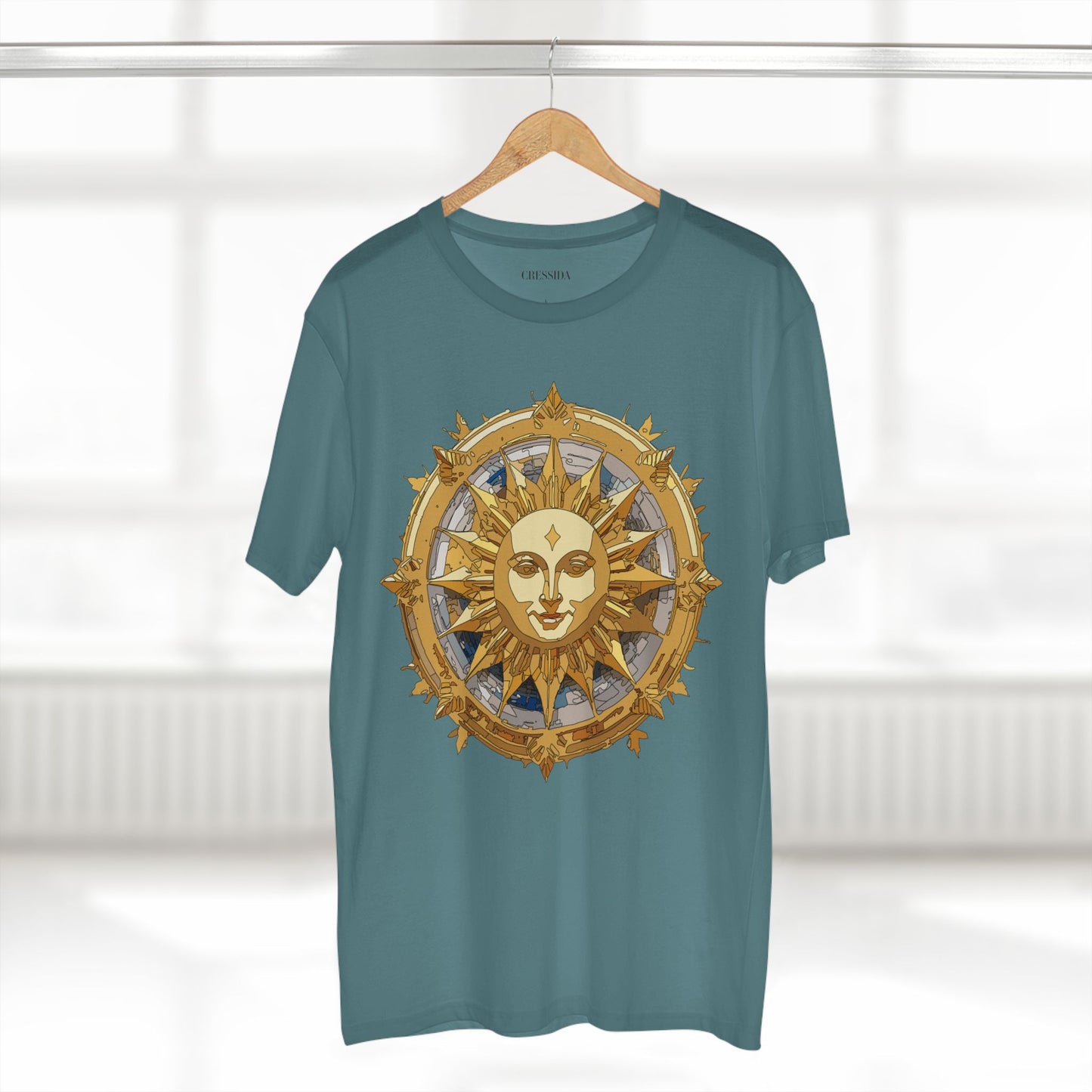 Sun Shirt, Shirt with Sun, Tee Shirt with Gold Sun