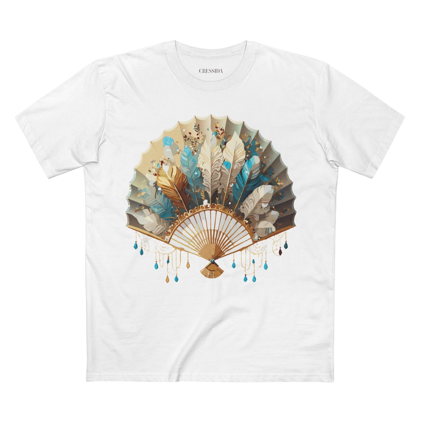 Fan shirt, Shirt with Fan, Tee Shirt with Antique Fan