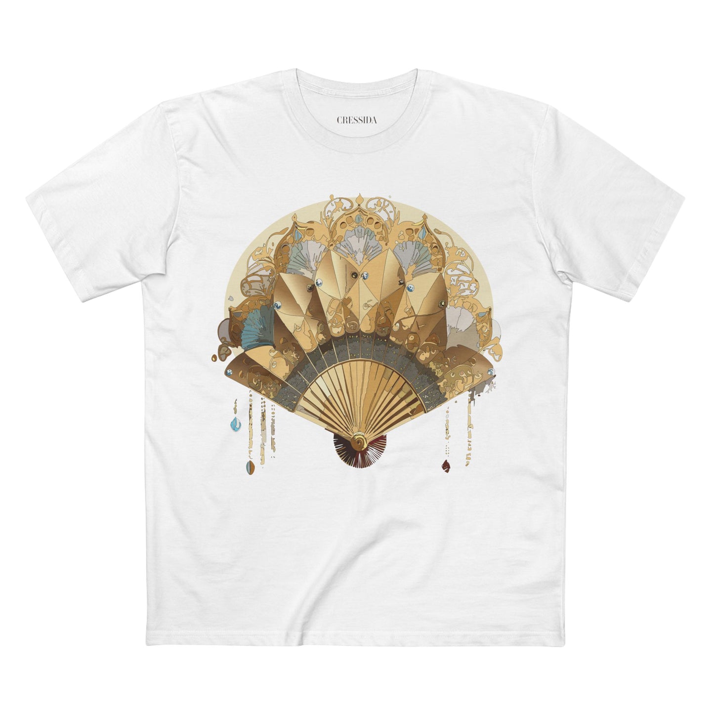 Fan shirt, Shirt with Fan, Tee Shirt with Antique Fan