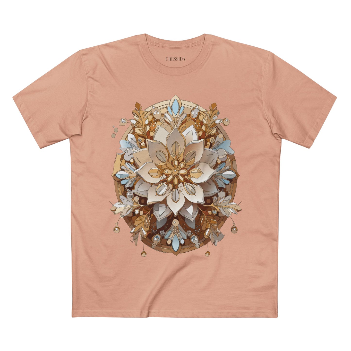 Floral Shirt, Shirt with Flower, Tee Shirt with Antique Flower