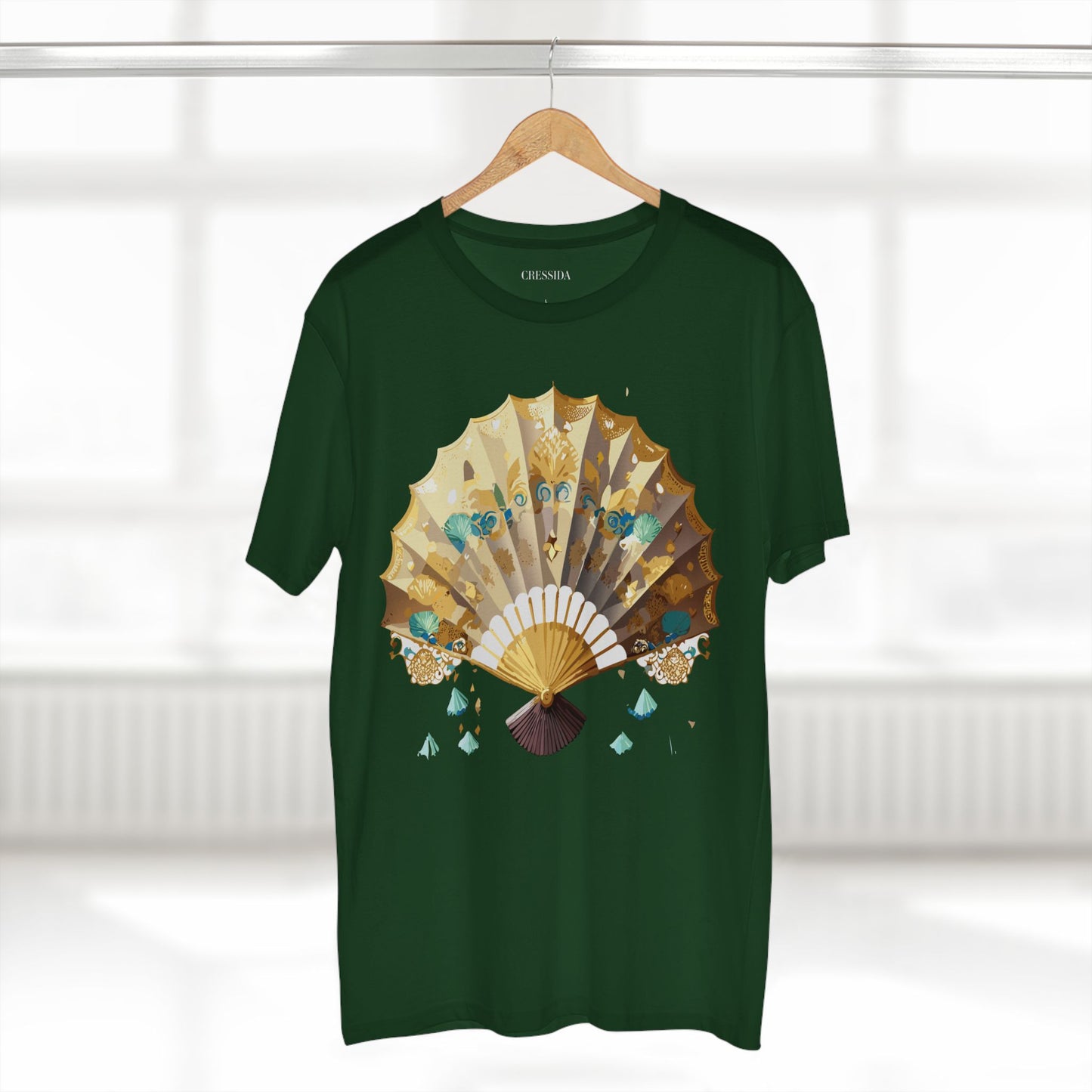 Fan shirt, Shirt with Fan, Tee Shirt with Antique Fan