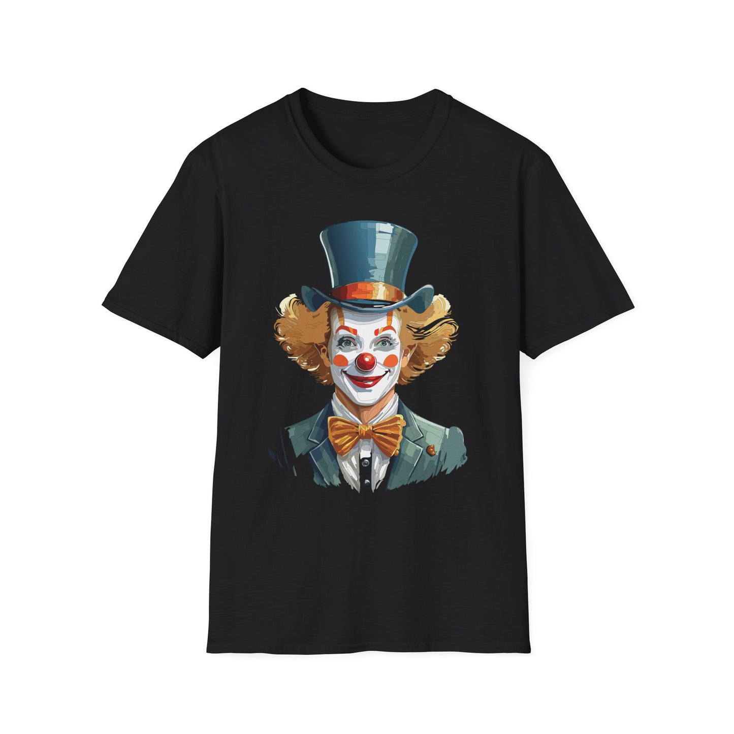 Clown Shirt, T Shirt with Clown, Funny Man Shirt, Tee Shirt with Funny Man, Circus Shirt, Shirt with Circus, Scary Man Shirt, Shirt with Scary Man