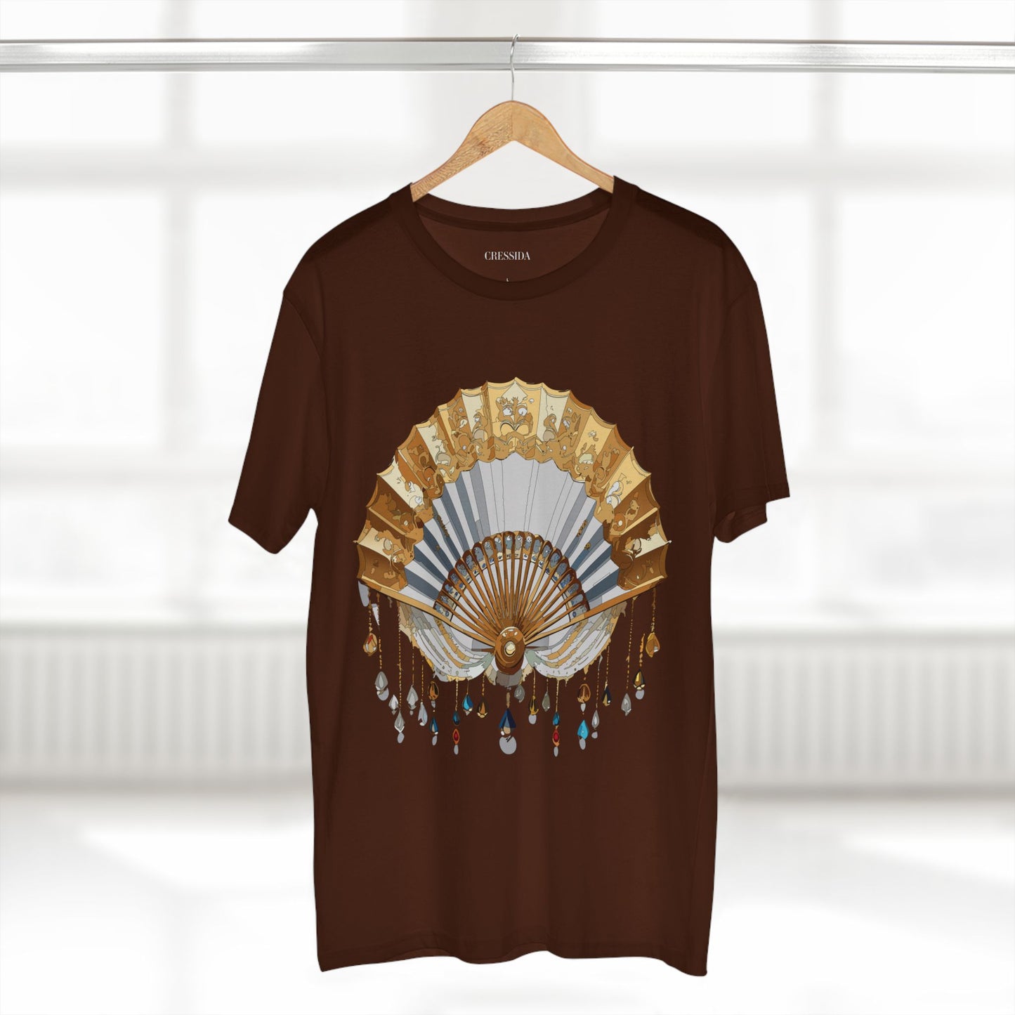 Fan shirt, Shirt with Fan, Tee Shirt with Antique Fan