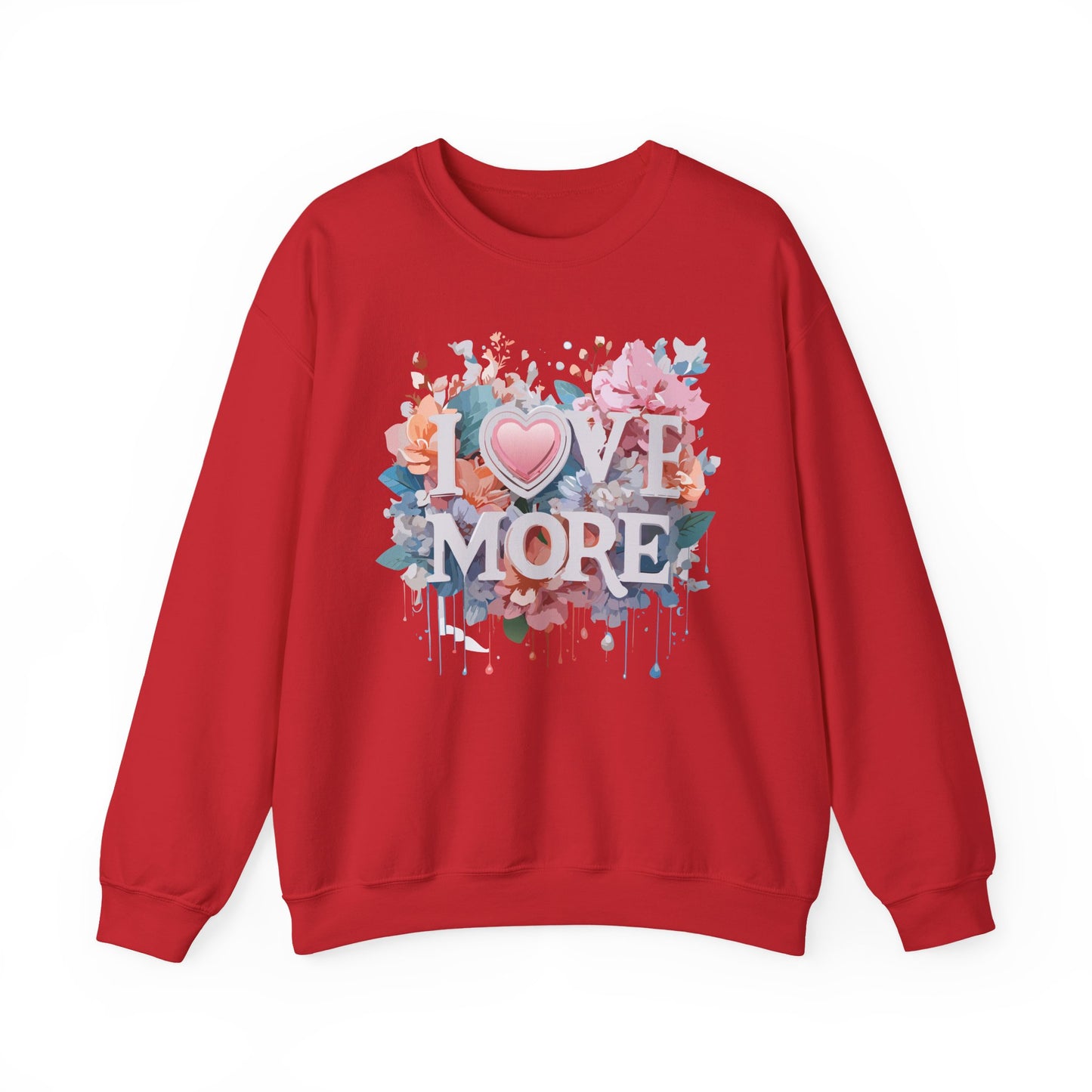 Floral Love Sweatshirt, Valentine's Day Sweatshirt, Love Flower Sweatshirt