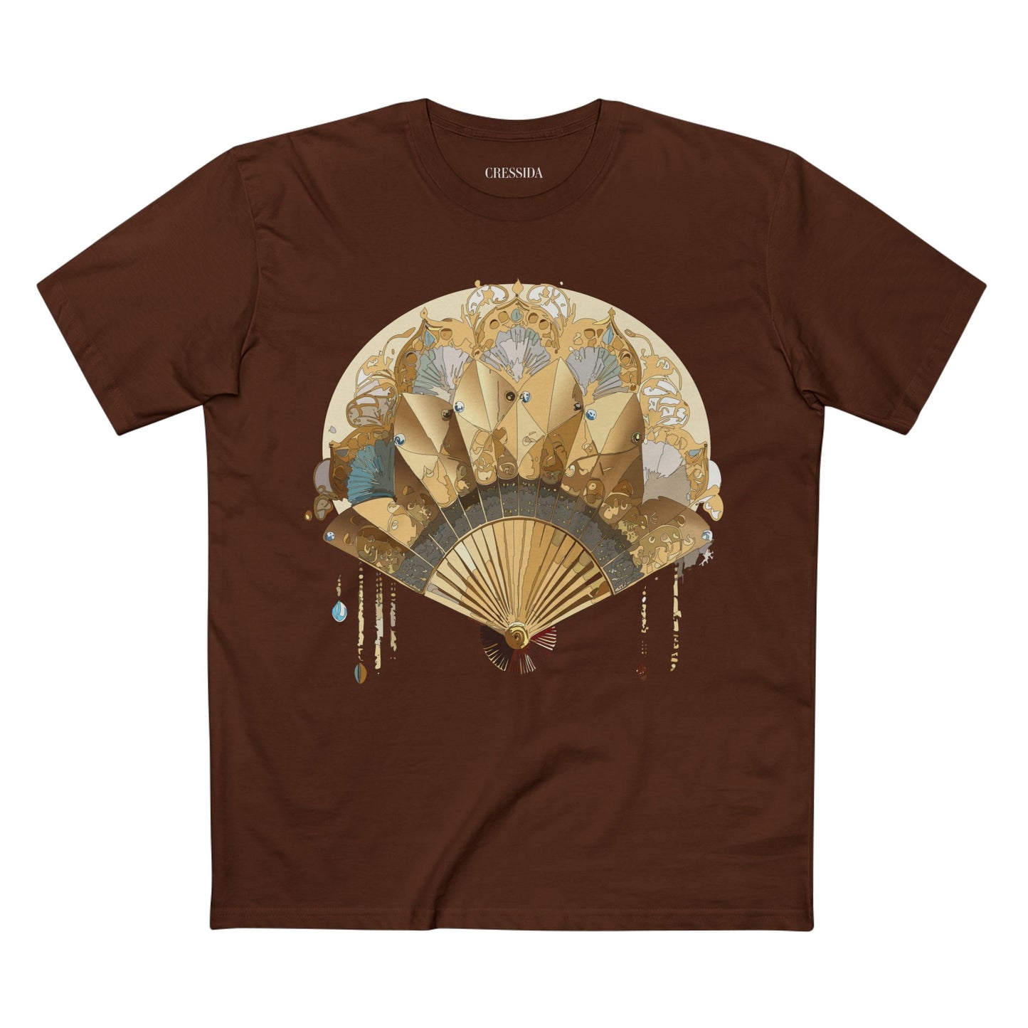 Fan shirt, Shirt with Fan, Tee Shirt with Antique Fan