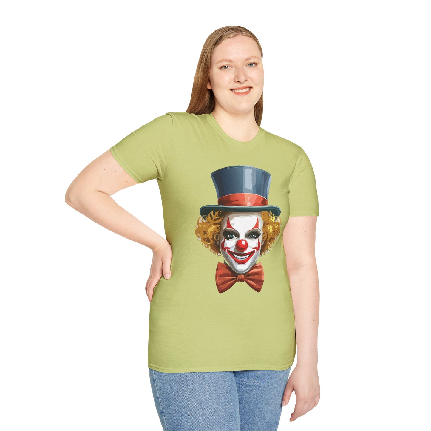 Clown Shirt, T Shirt with Clown, Funny Man Shirt, Tee Shirt with Funny Man, Circus Shirt, Shirt with Circus, Scary Man Shirt, Shirt with Scary Man