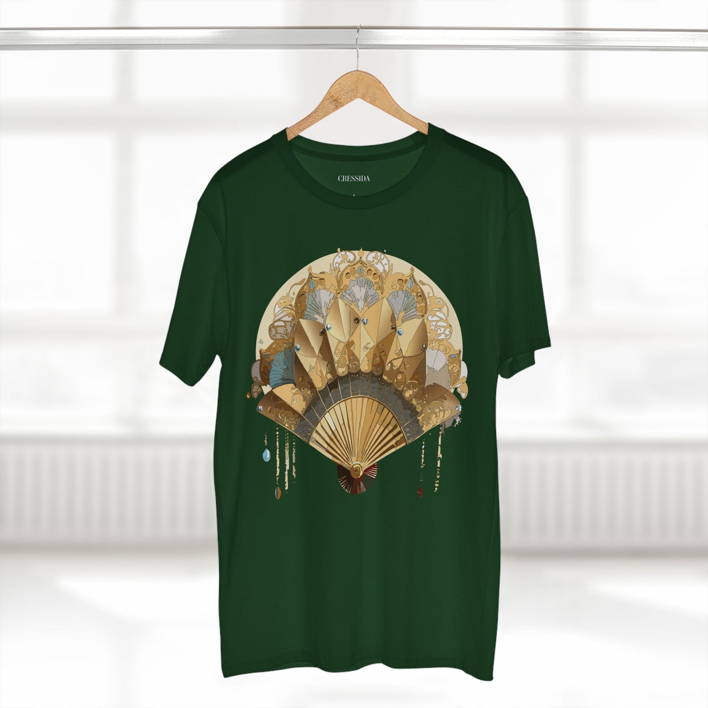 Fan shirt, Shirt with Fan, Tee Shirt with Antique Fan
