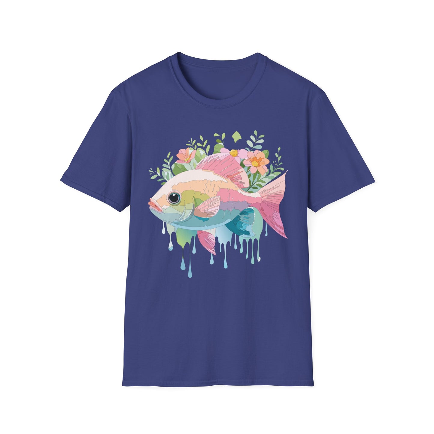 Fish Art Design Shirt, T Shirt with Fish, Graphic Shirt, Tee Shirt with Graphic Design, Shirt with Fish Graphic Art