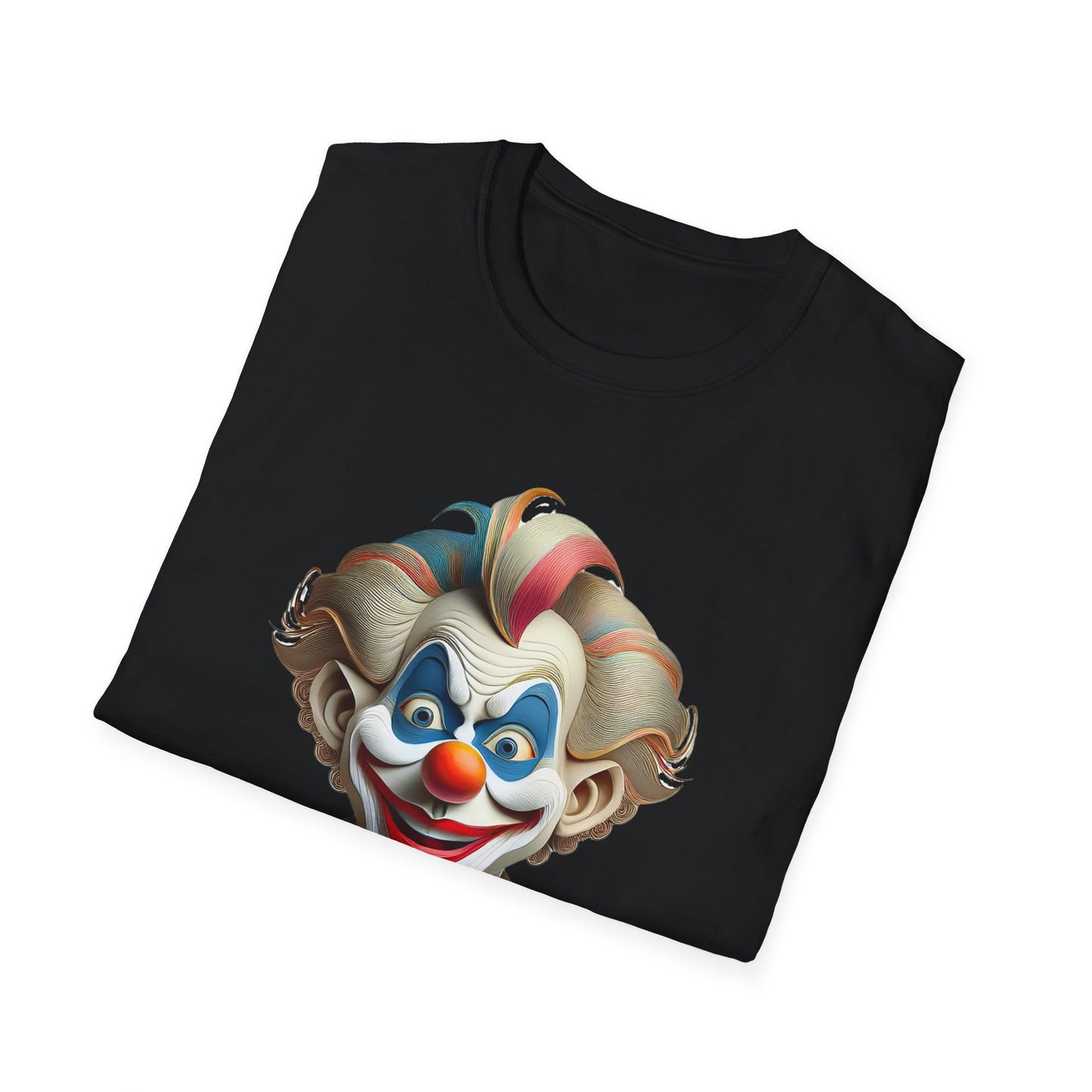 Clown Shirt, T Shirt with Clown, Funny Man Shirt, Tee Shirt with Funny Man, Circus Shirt, Shirt with Circus, Scary Man Shirt, Shirt with Scary Man