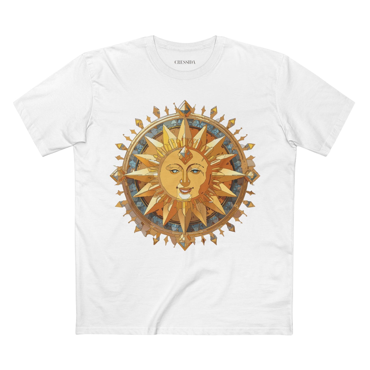 Sun Shirt, Shirt with Sun, Tee Shirt with Gold Sun