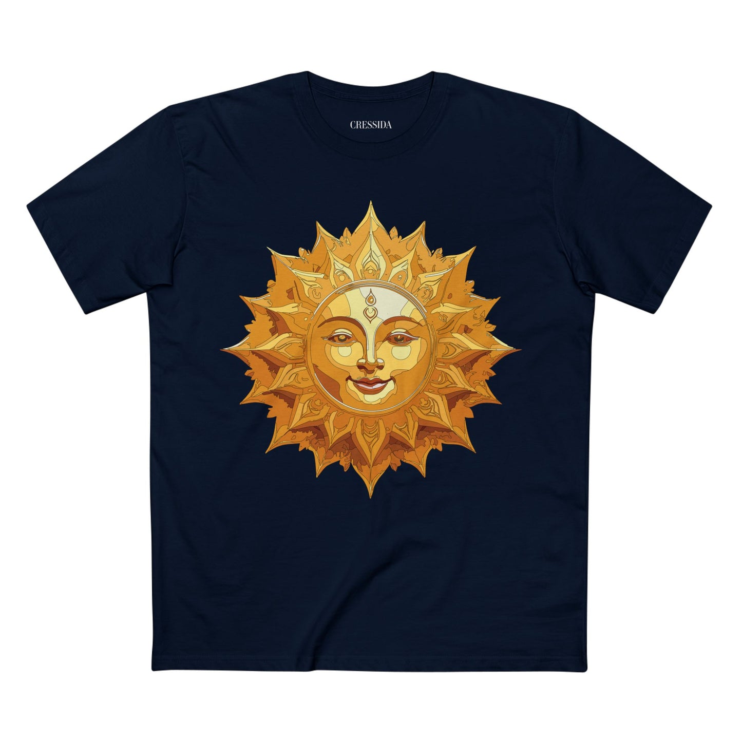 Sun Shirt, Shirt with Sun, Tee Shirt with Gold Sun