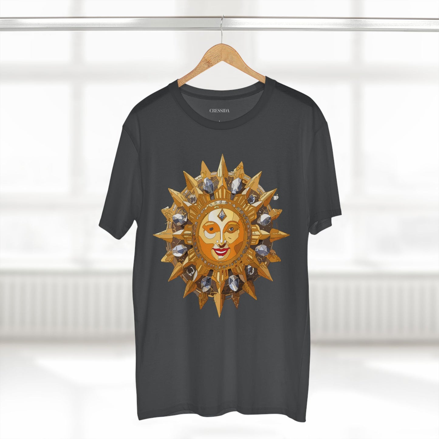 Sun Shirt, Shirt with Sun, Tee Shirt with Gold Sun