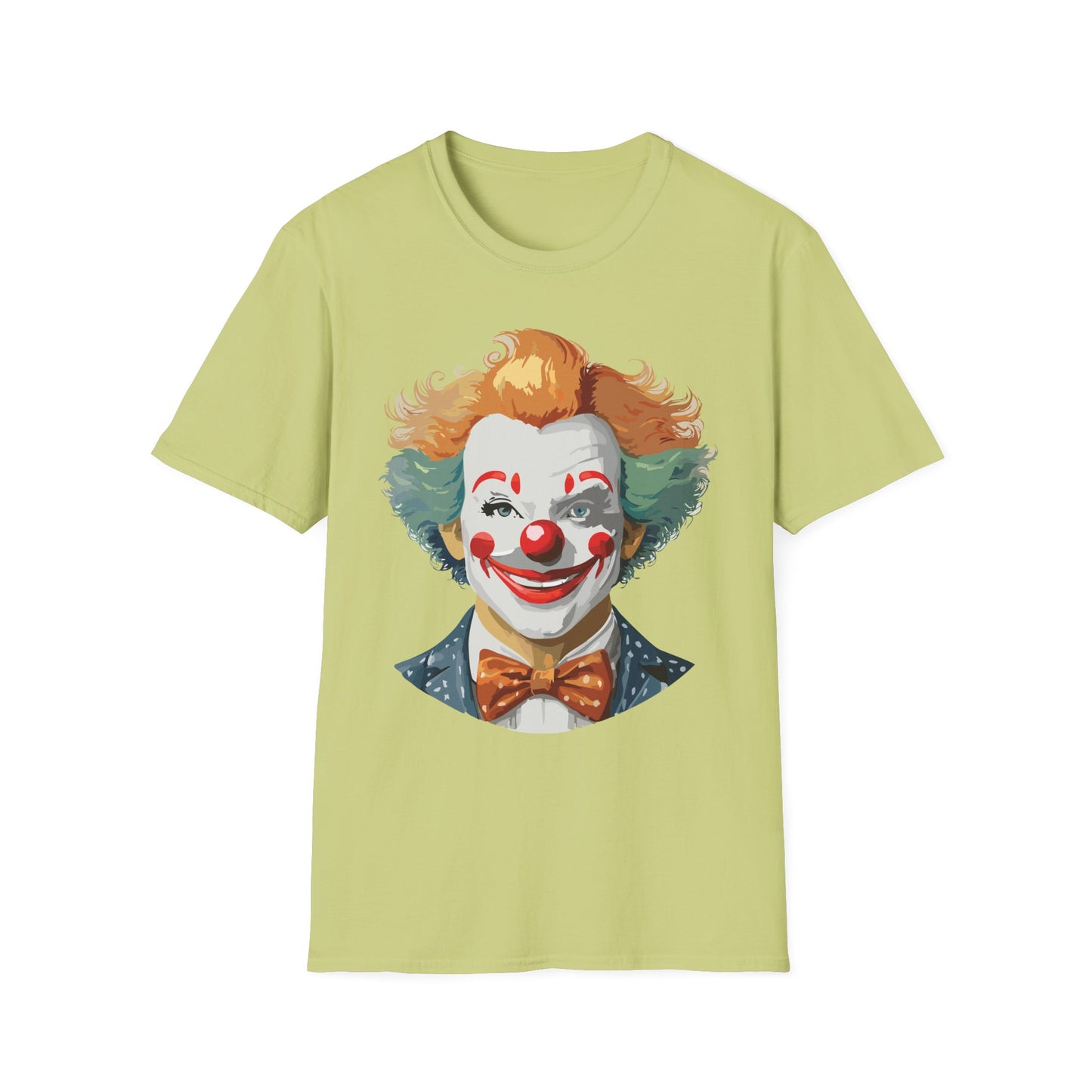 Clown Shirt, T Shirt with Clown, Funny Man Shirt, Tee Shirt with Funny Man, Circus Shirt, Shirt with Circus, Scary Man Shirt, Shirt with Scary Man