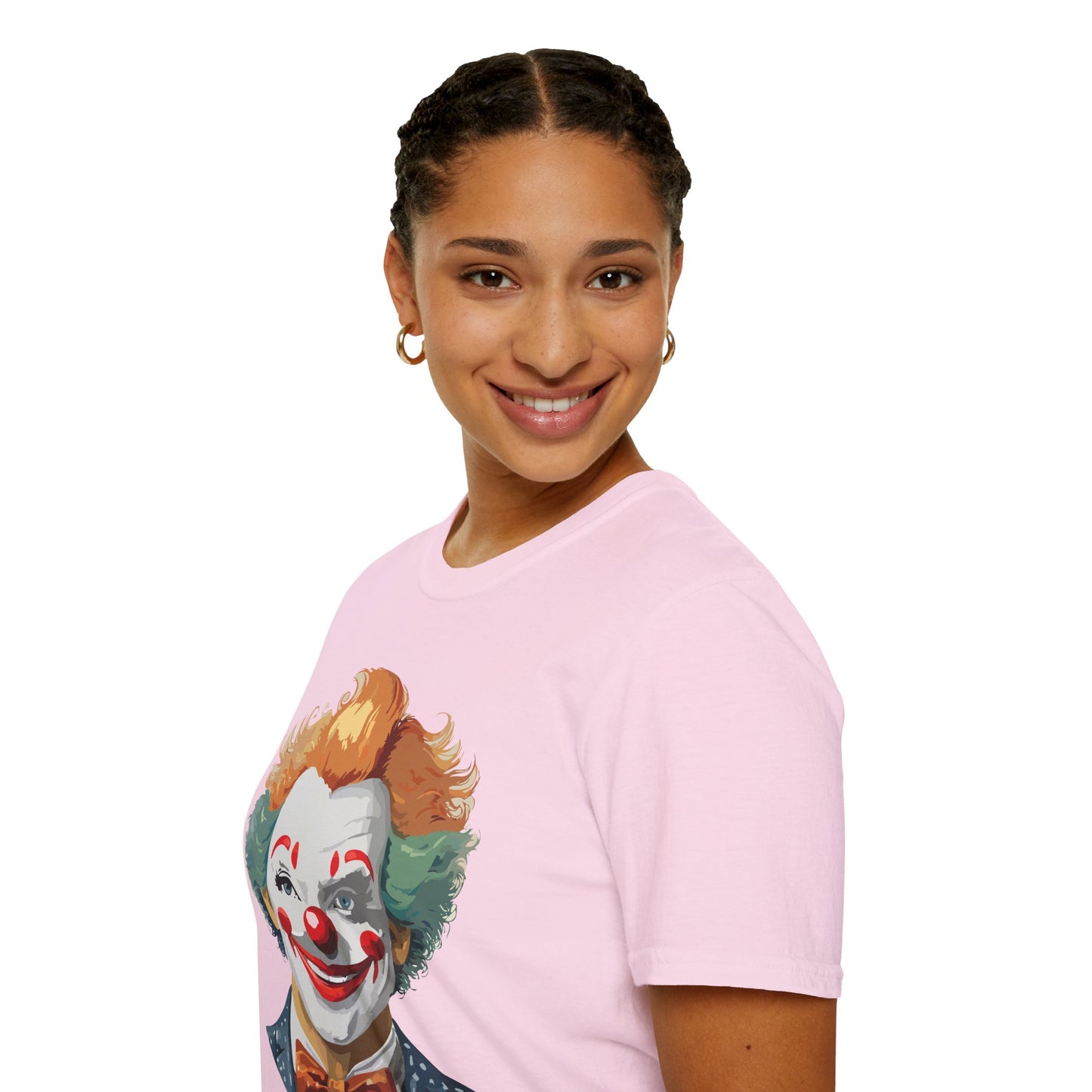 Clown Shirt, T Shirt with Clown, Funny Man Shirt, Tee Shirt with Funny Man, Circus Shirt, Shirt with Circus, Scary Man Shirt, Shirt with Scary Man