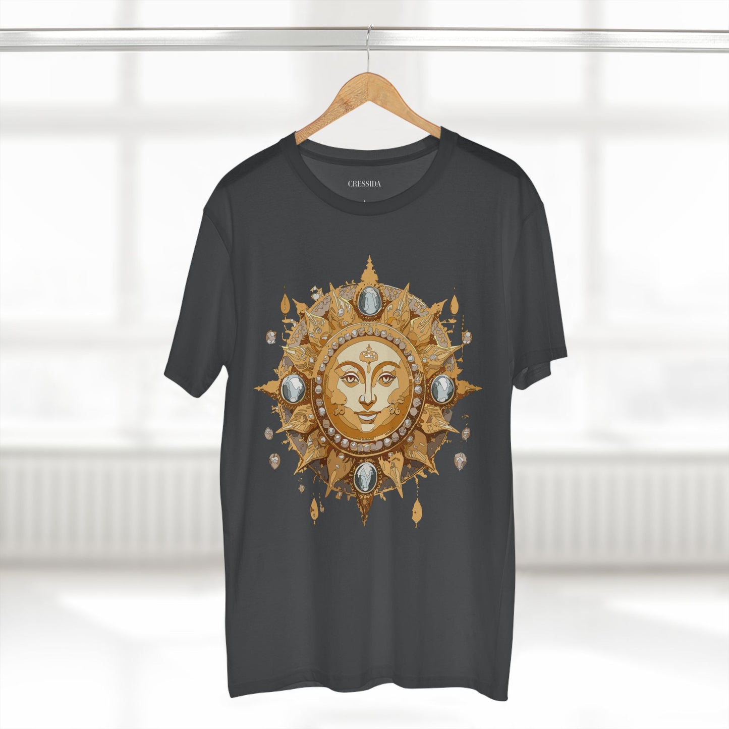 Sun Shirt, Shirt with Sun, Tee Shirt with Gold Sun