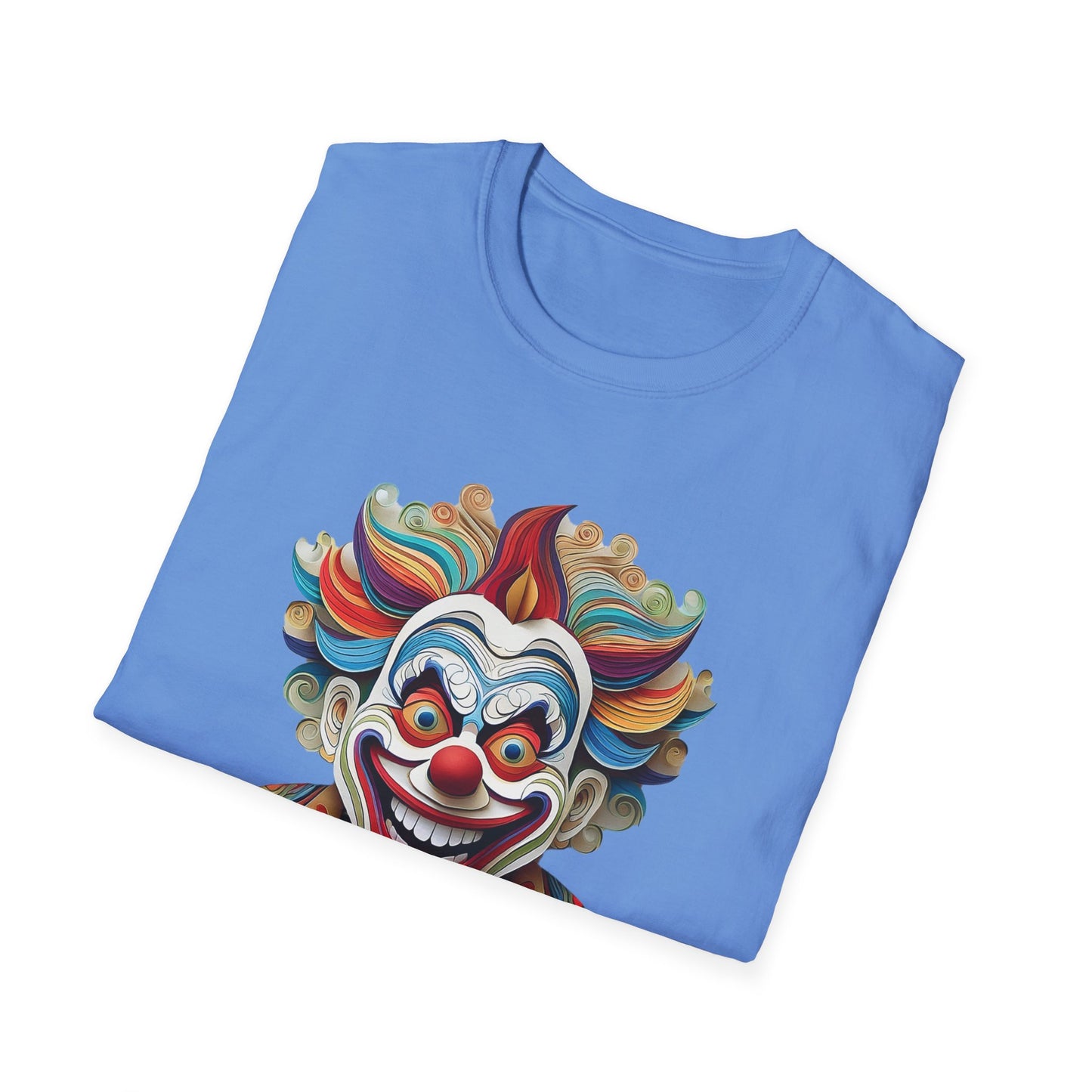 Clown Shirt, T Shirt with Clown, Funny Man Shirt, Tee Shirt with Funny Man, Circus Shirt, Shirt with Circus, Scary Man Shirt, Shirt with Scary Man