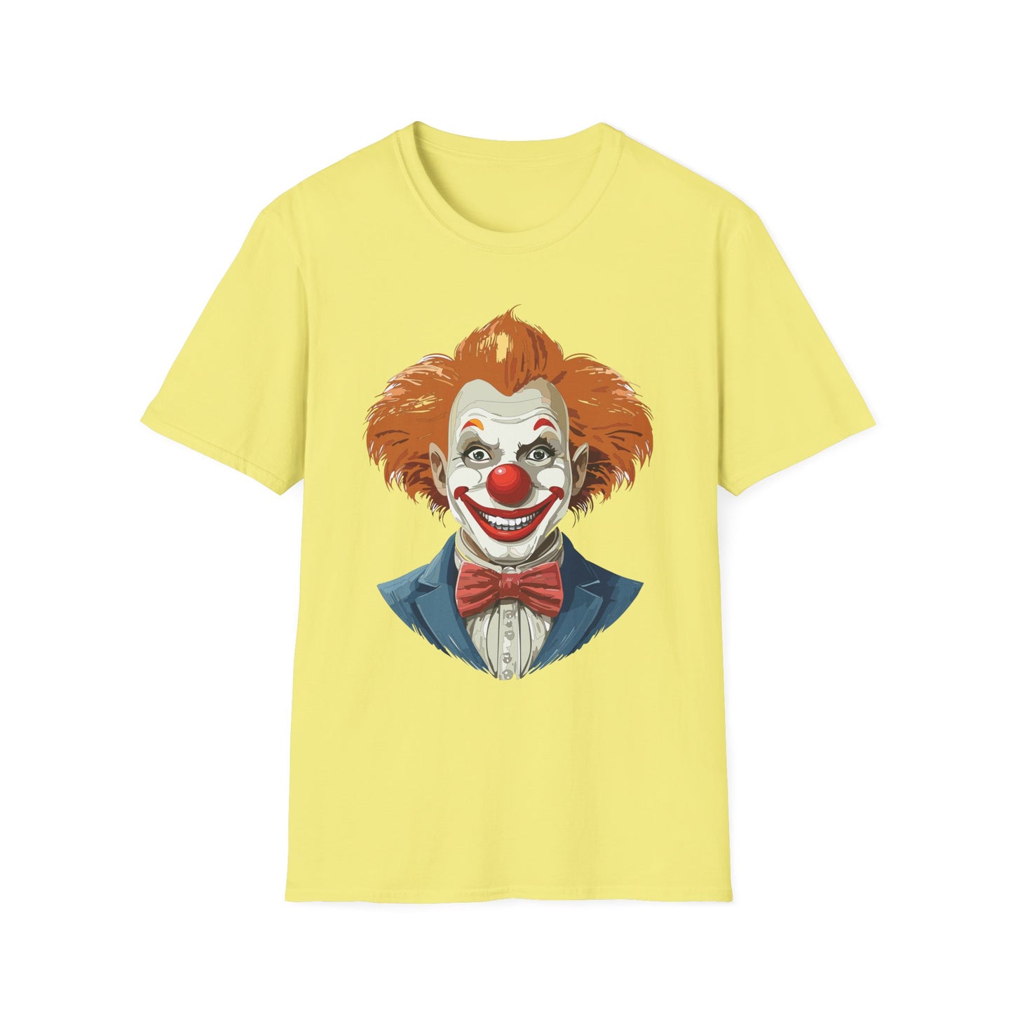 Clown Shirt, T Shirt with Clown, Funny Man Shirt, Tee Shirt with Funny Man, Circus Shirt, Shirt with Circus, Scary Man Shirt, Shirt with Scary Man