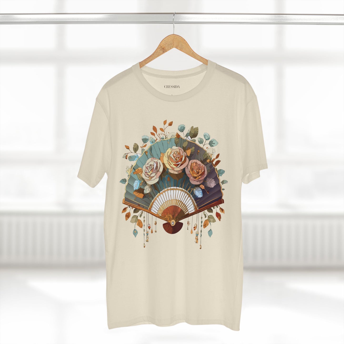 Fan shirt, Shirt with Fan, Tee Shirt with Antique Fan