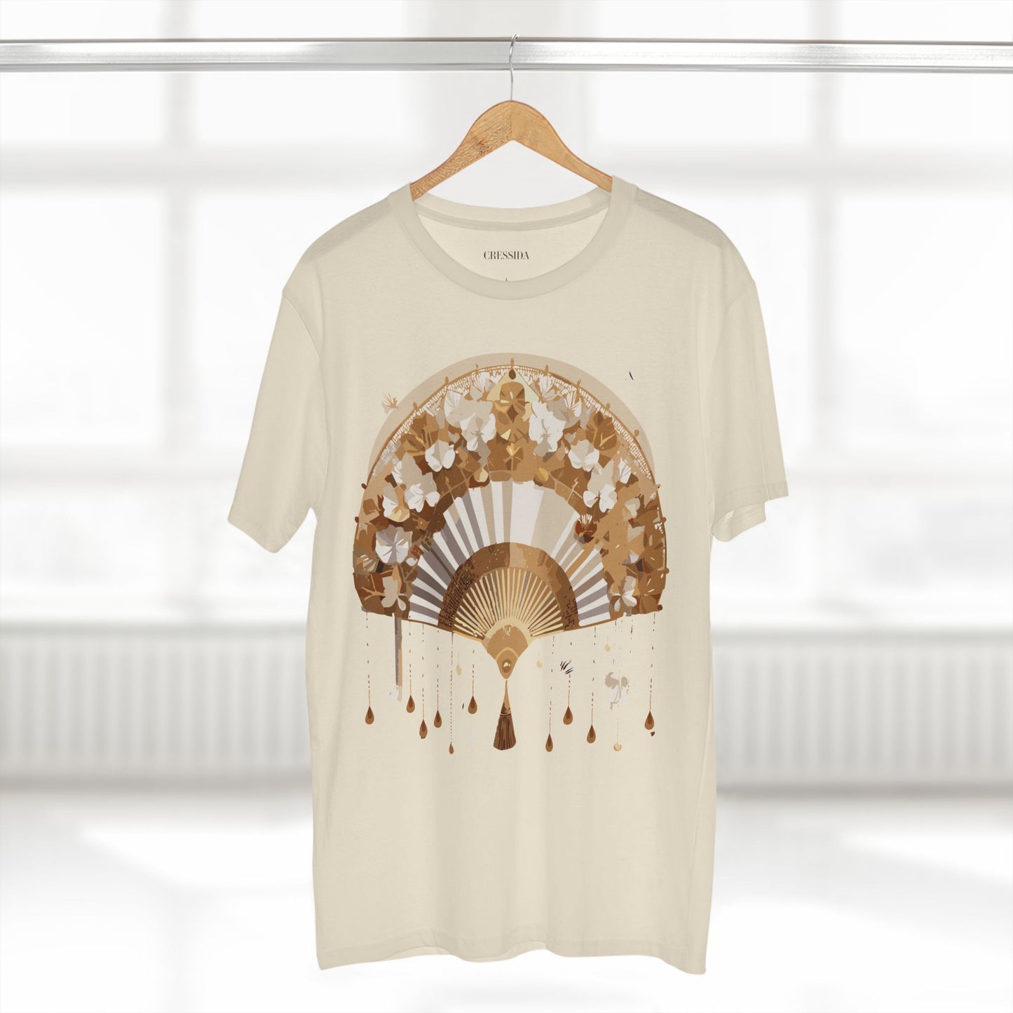 Fan shirt, Shirt with Fan, Tee Shirt with Antique Fan