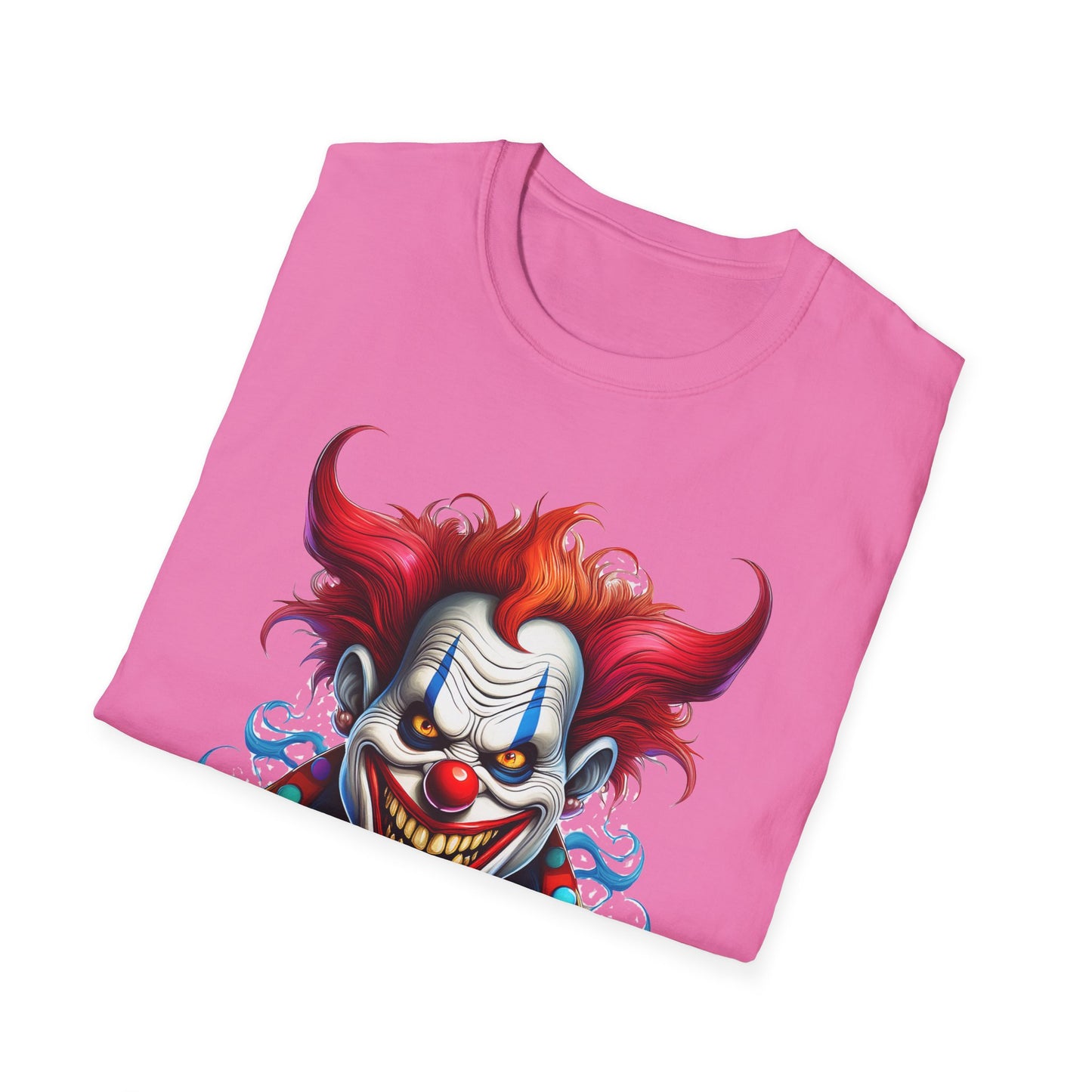 Clown Shirt, T Shirt with Clown, Funny Man Shirt, Tee Shirt with Funny Man, Circus Shirt, Shirt with Circus, Scary Man Shirt, Shirt with Scary Man