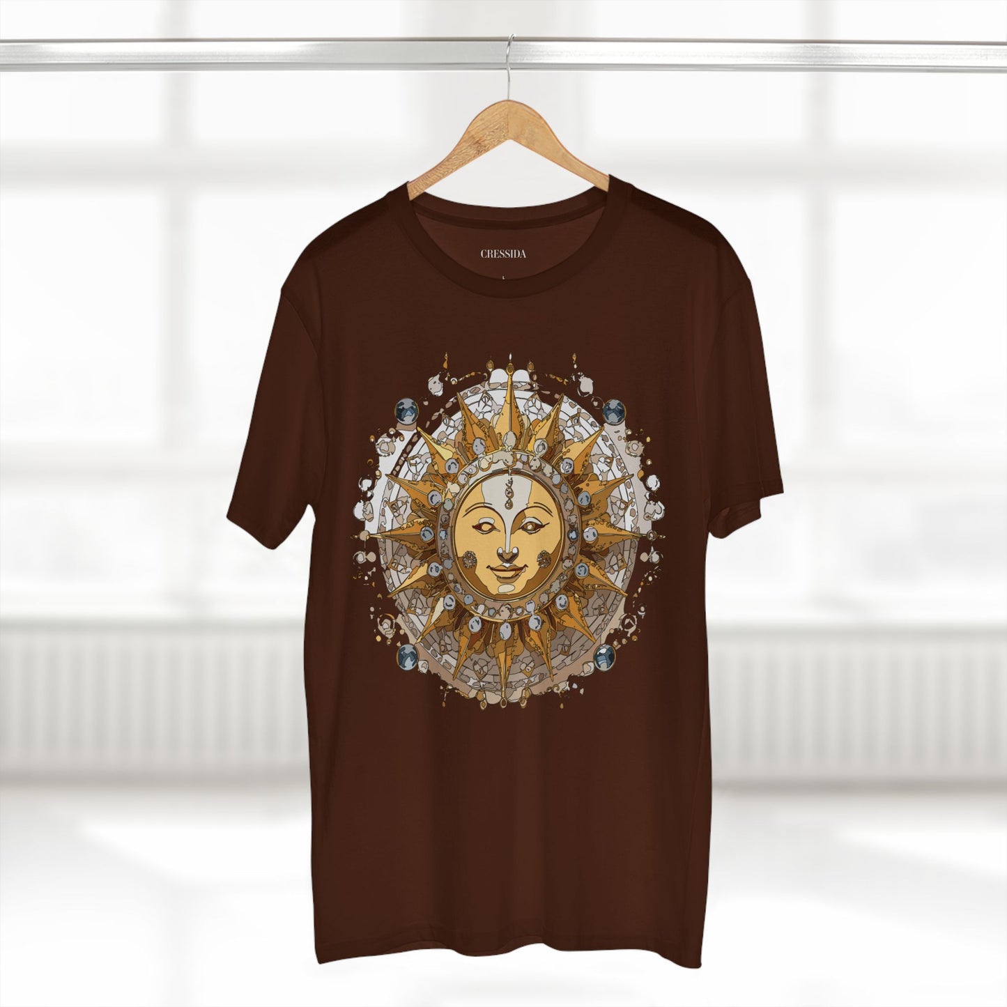 Sun Shirt, Shirt with Sun, Tee Shirt with Gold Sun
