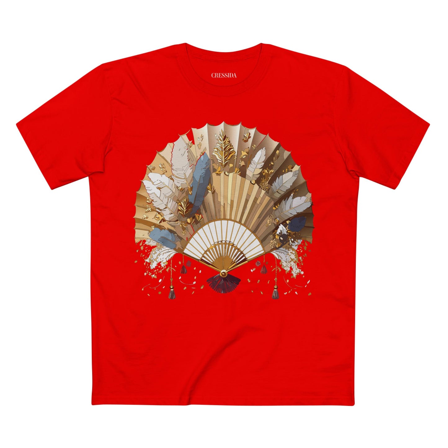 Fan shirt, Shirt with Fan, Tee Shirt with Antique Fan