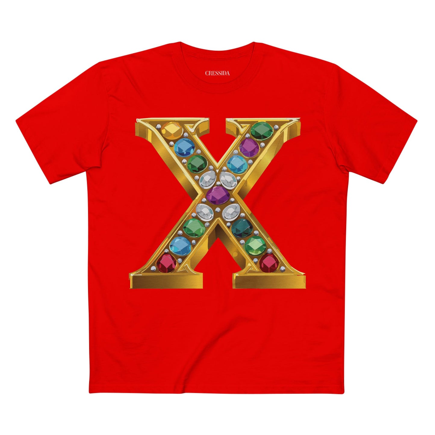 Letter Shirt, Shirt with Letters, Tee Shirt with Gold Letters