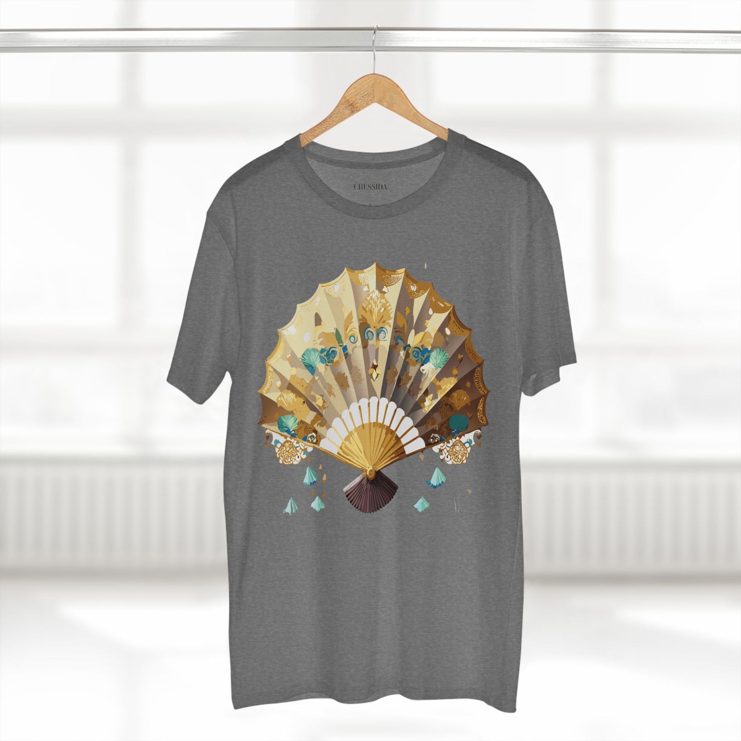 Fan shirt, Shirt with Fan, Tee Shirt with Antique Fan