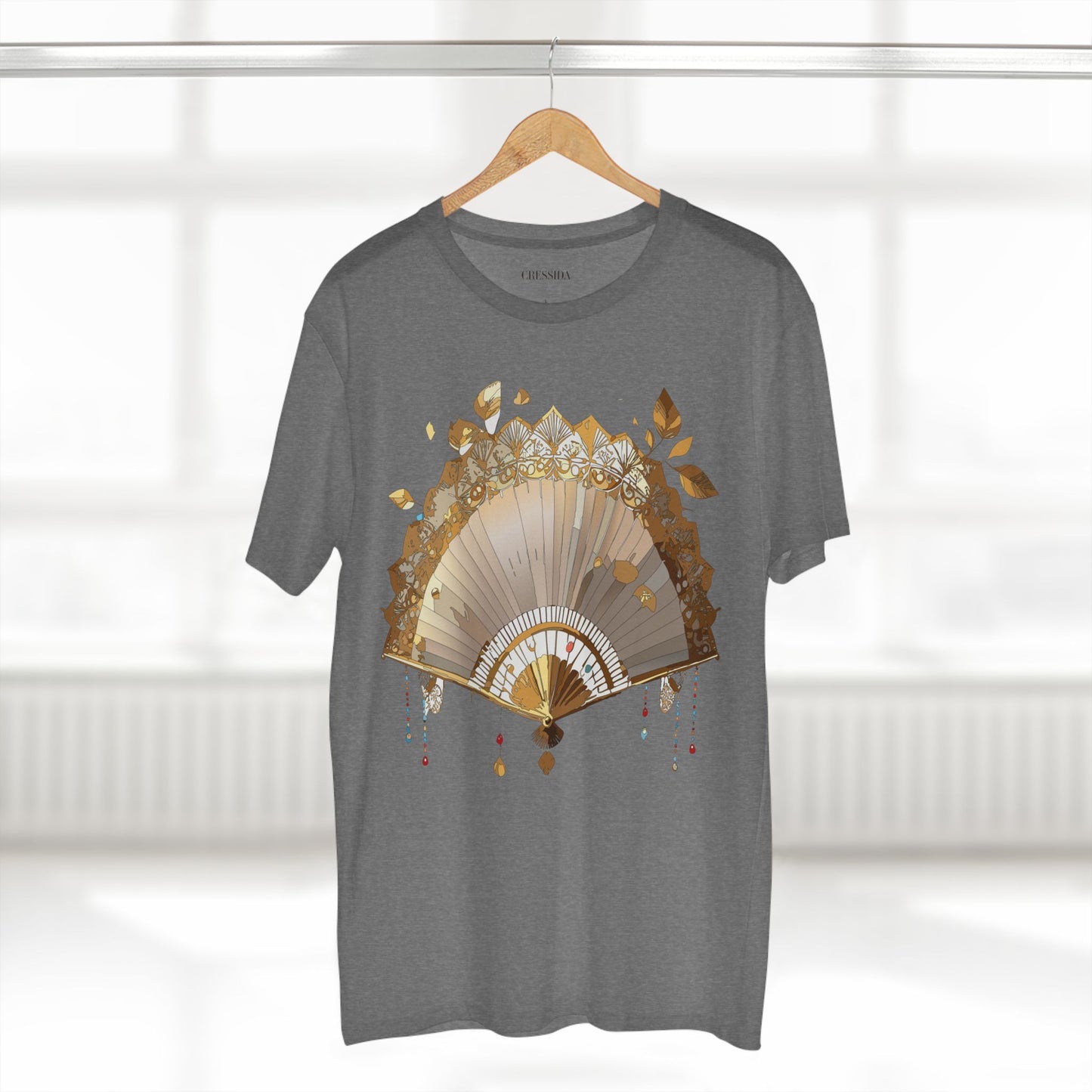 Fan shirt, Shirt with Fan, Tee Shirt with Antique Fan
