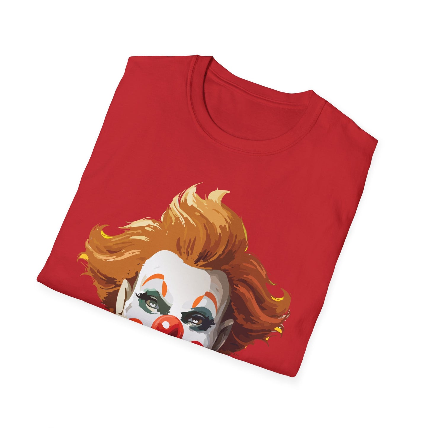 Clown Shirt, T Shirt with Clown, Funny Man Shirt, Tee Shirt with Funny Man, Circus Shirt, Shirt with Circus, Scary Man Shirt, Shirt with Scary Man