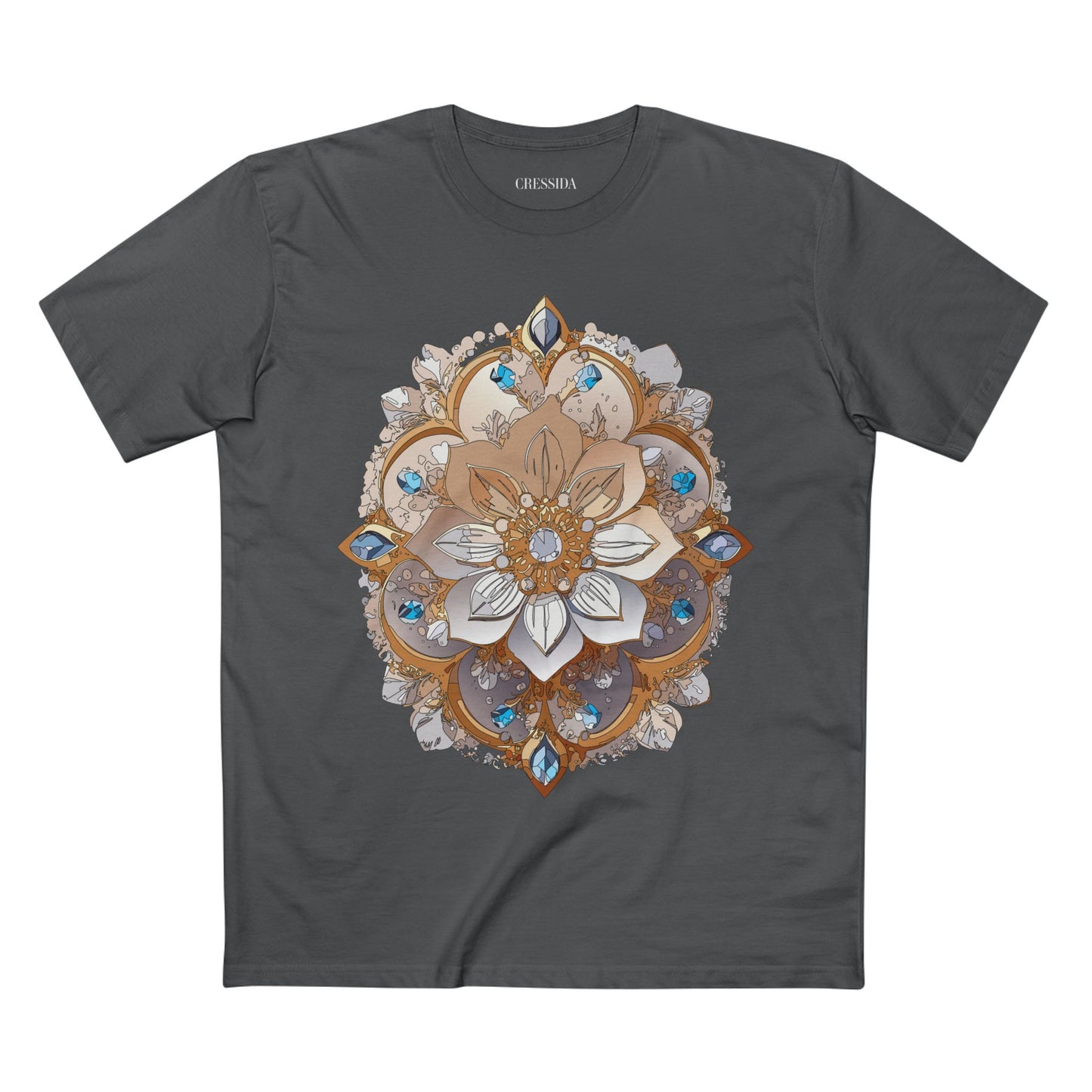 Floral Shirt, Shirt with Flower, Tee Shirt with Antique Flower