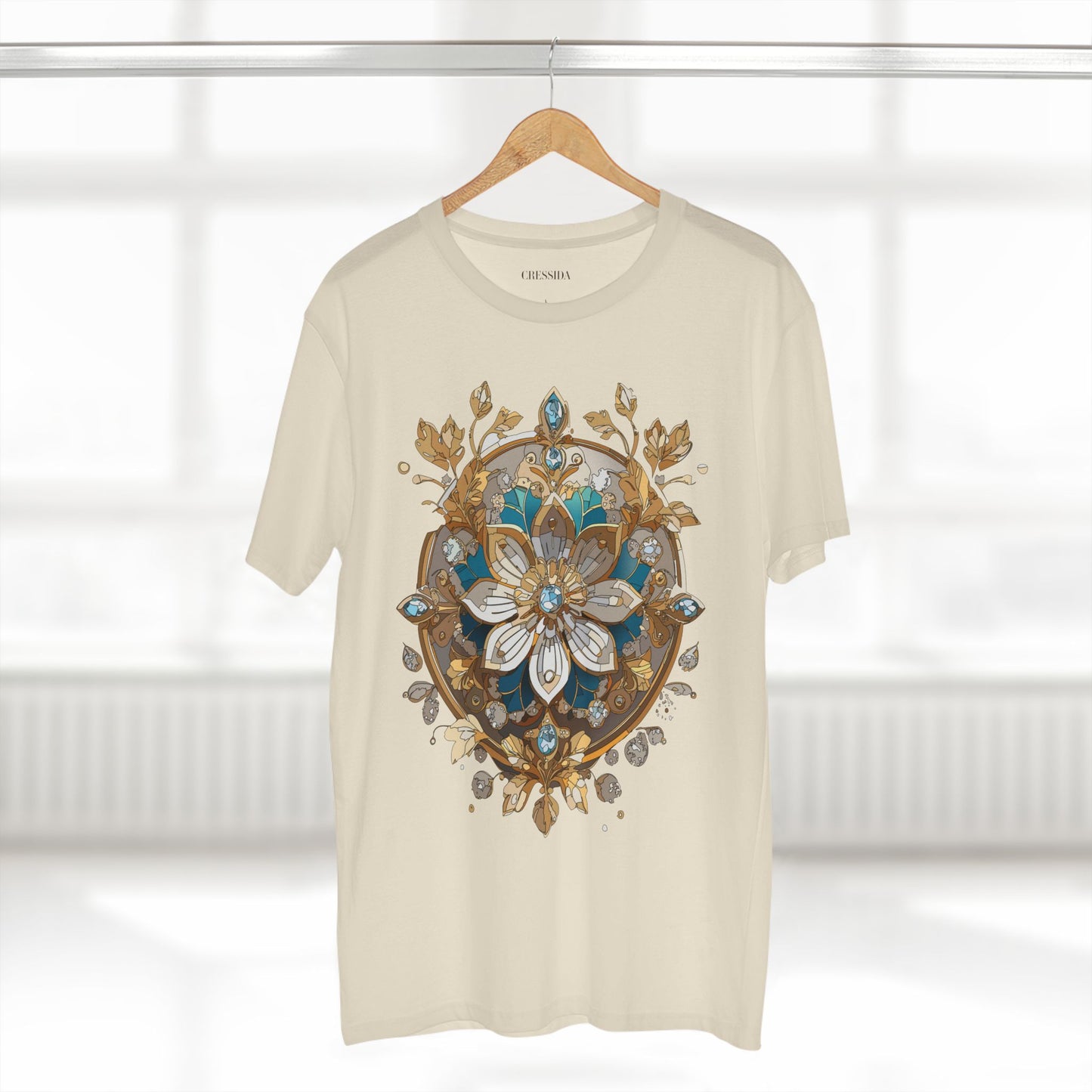 Floral Shirt, Shirt with Flower, Tee Shirt with Antique Flower