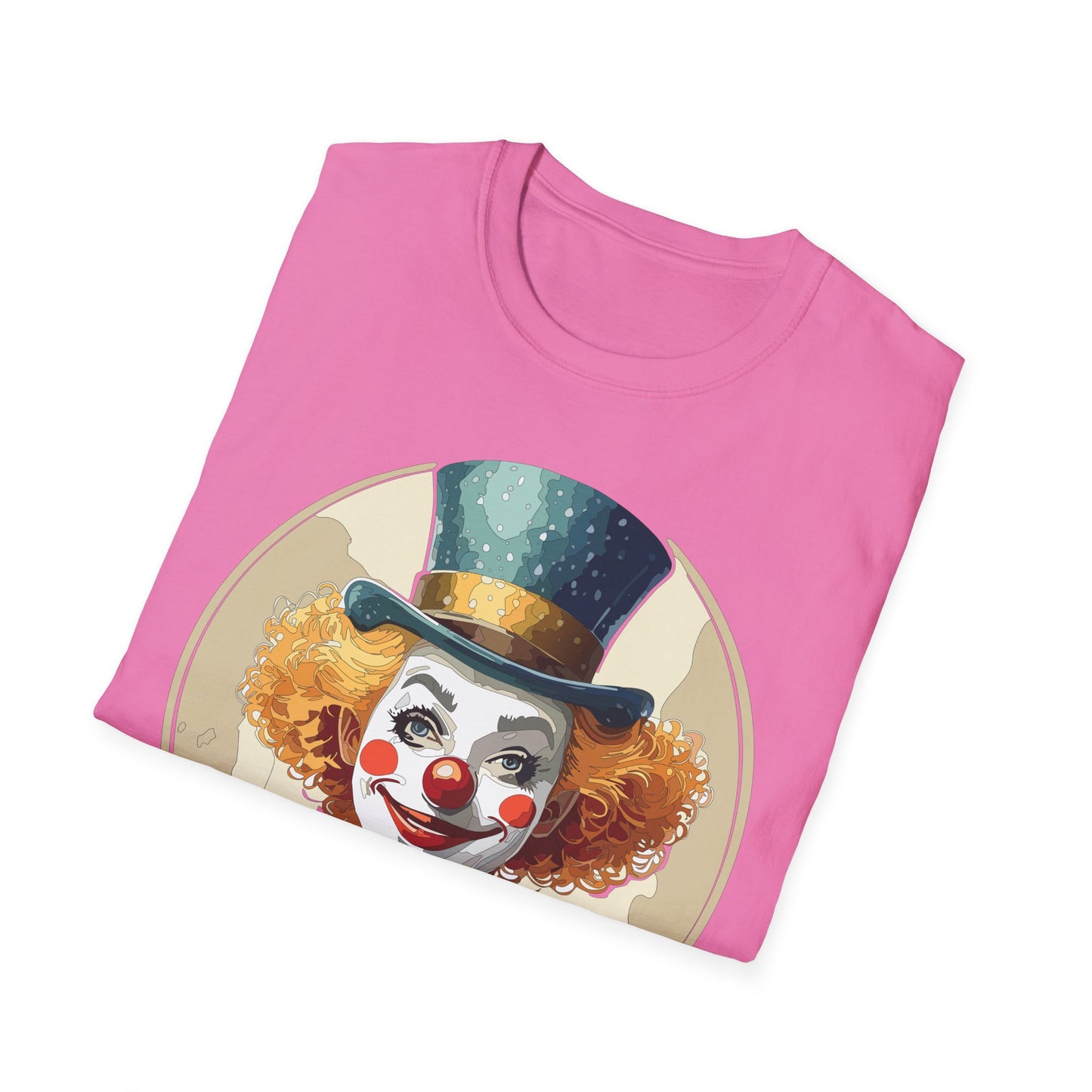 Clown Shirt, T Shirt with Clown, Funny Man Shirt, Tee Shirt with Funny Man, Circus Shirt, Shirt with Circus, Scary Man Shirt, Shirt with Scary Man