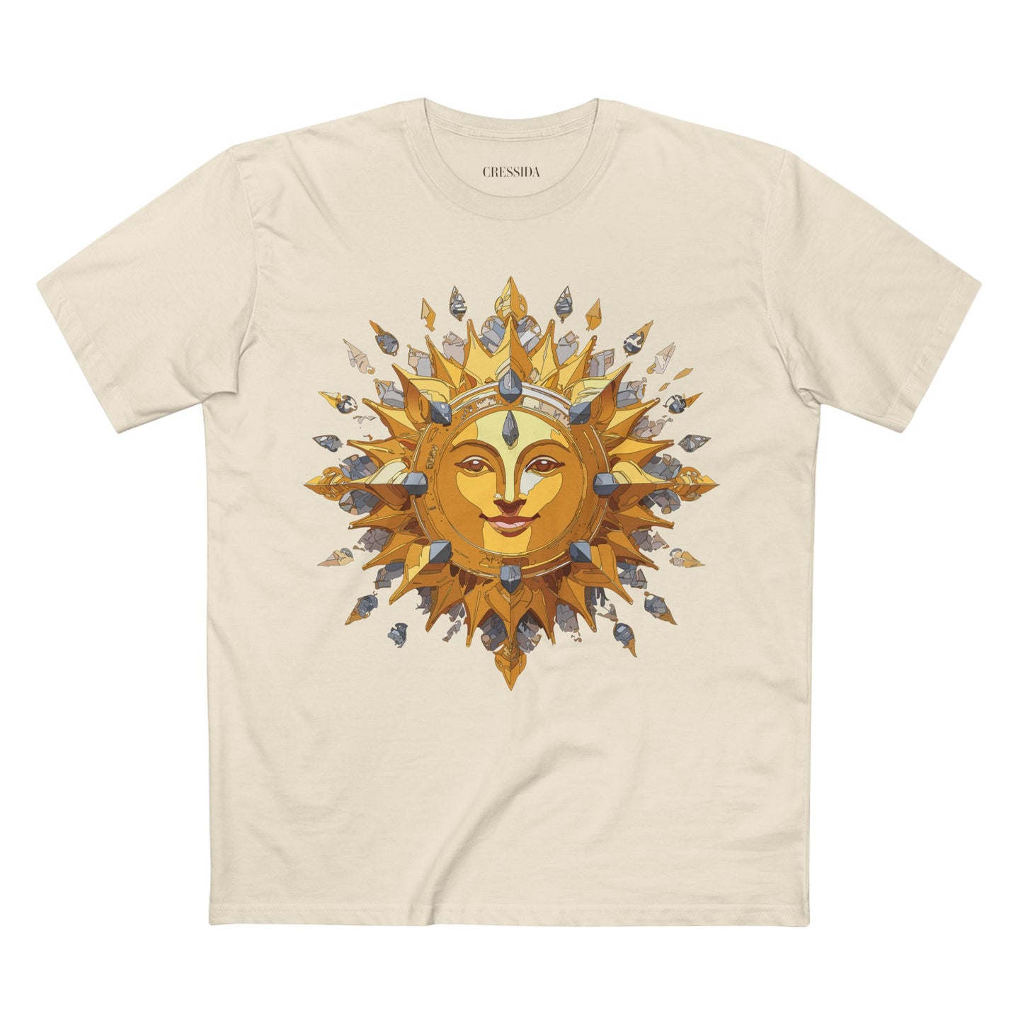 Sun Shirt, Shirt with Sun, Tee Shirt with Gold Sun