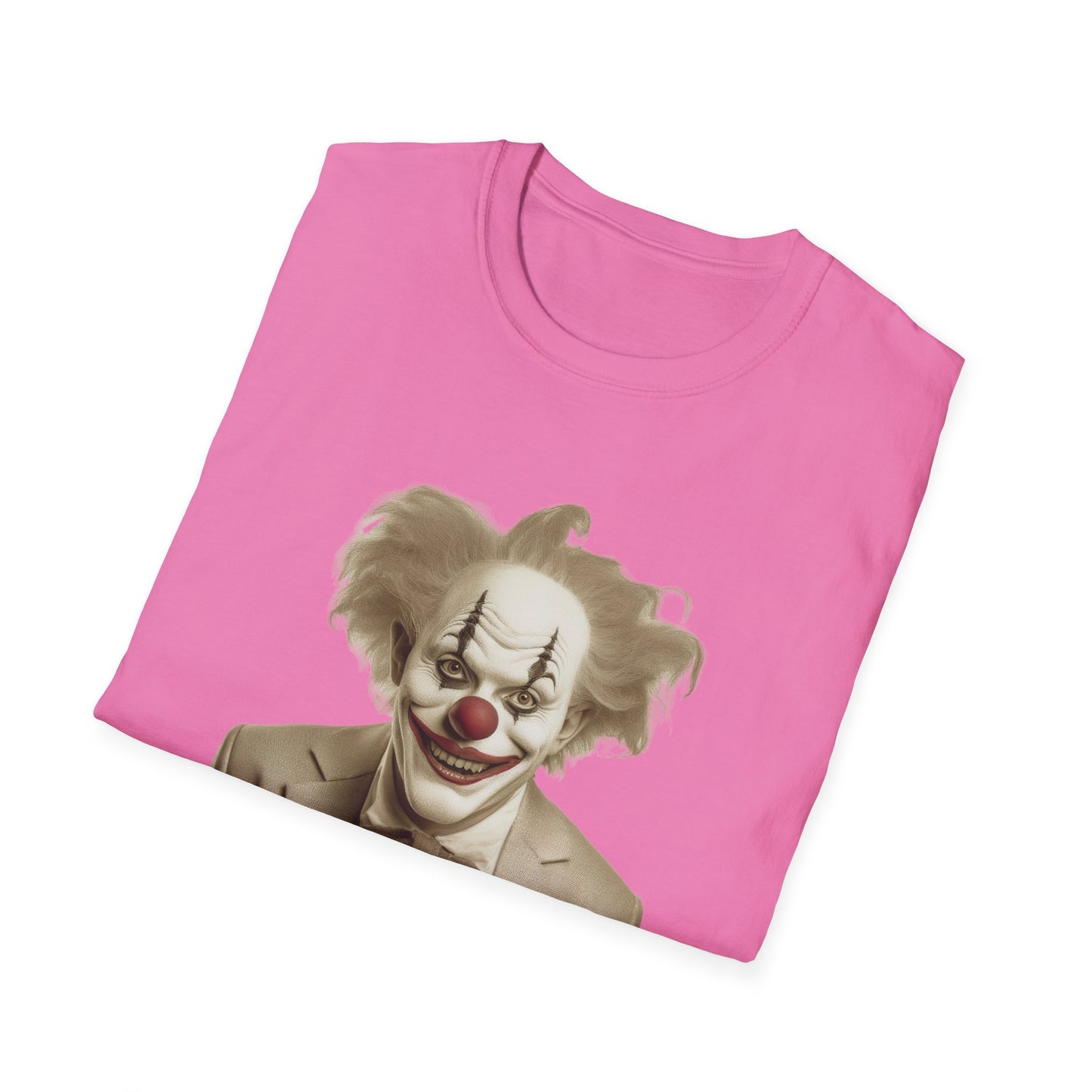 Clown Shirt, T Shirt with Clown, Funny Man Shirt, Tee Shirt with Funny Man, Circus Shirt, Shirt with Circus, Scary Man Shirt, Shirt with Scary Man